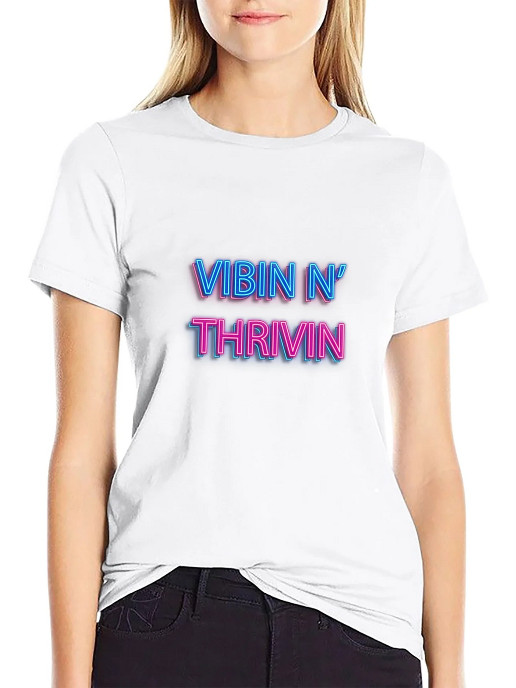 Vibin N Thrivin Black T-Shirt product image 8