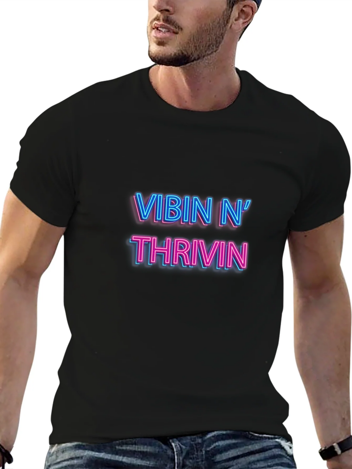 Vibin N Thrivin Black T-Shirt product image 6