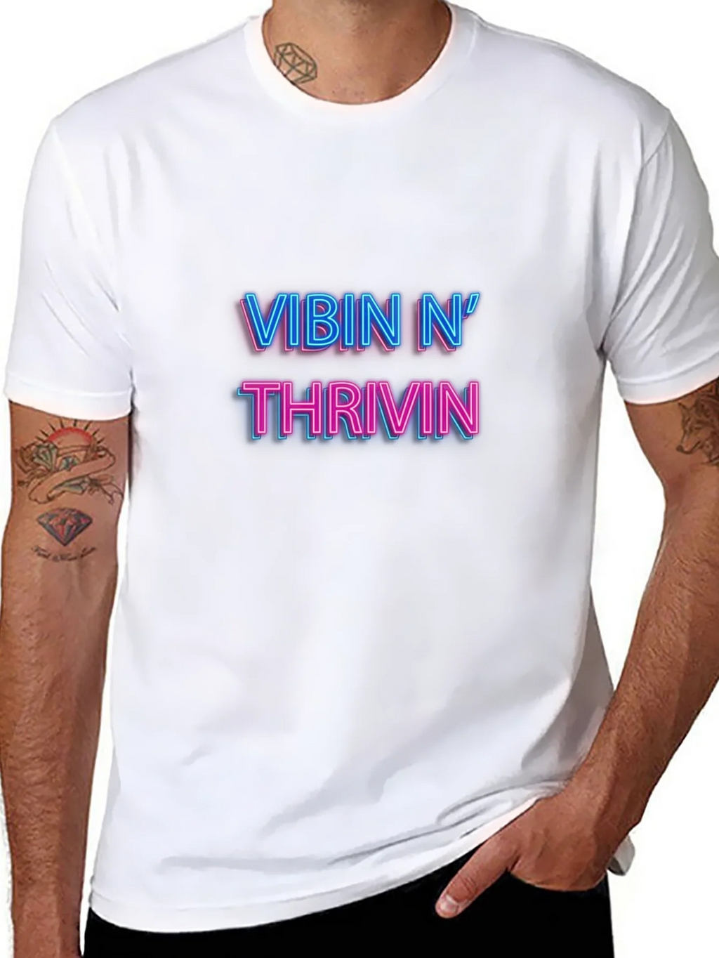 Vibin N Thrivin Black T-Shirt product image 7