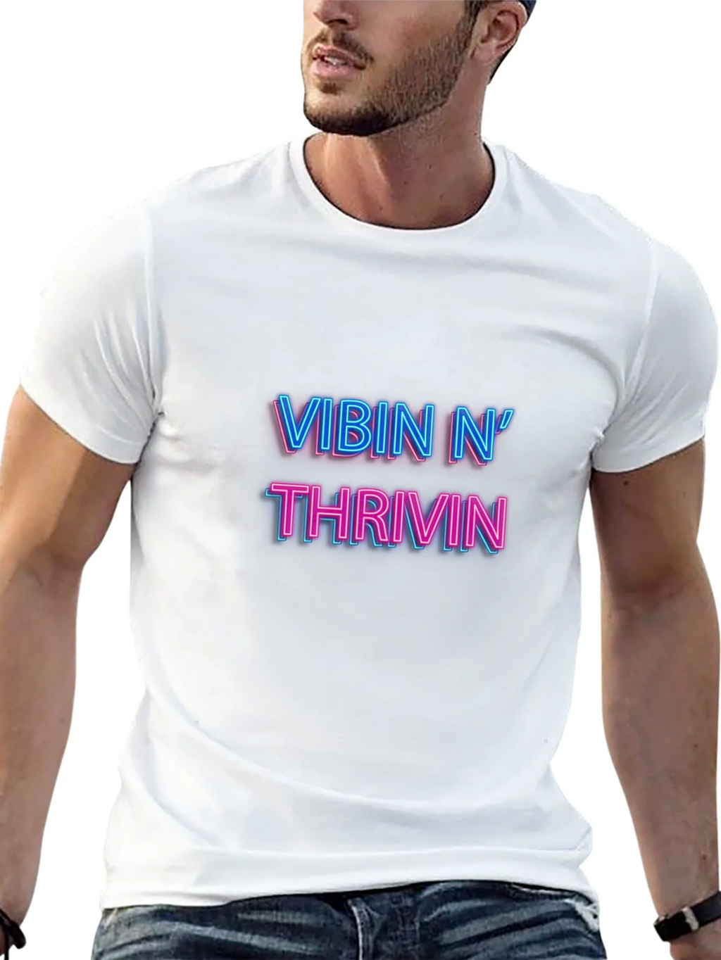 Vibin N Thrivin Black T-Shirt product image 12
