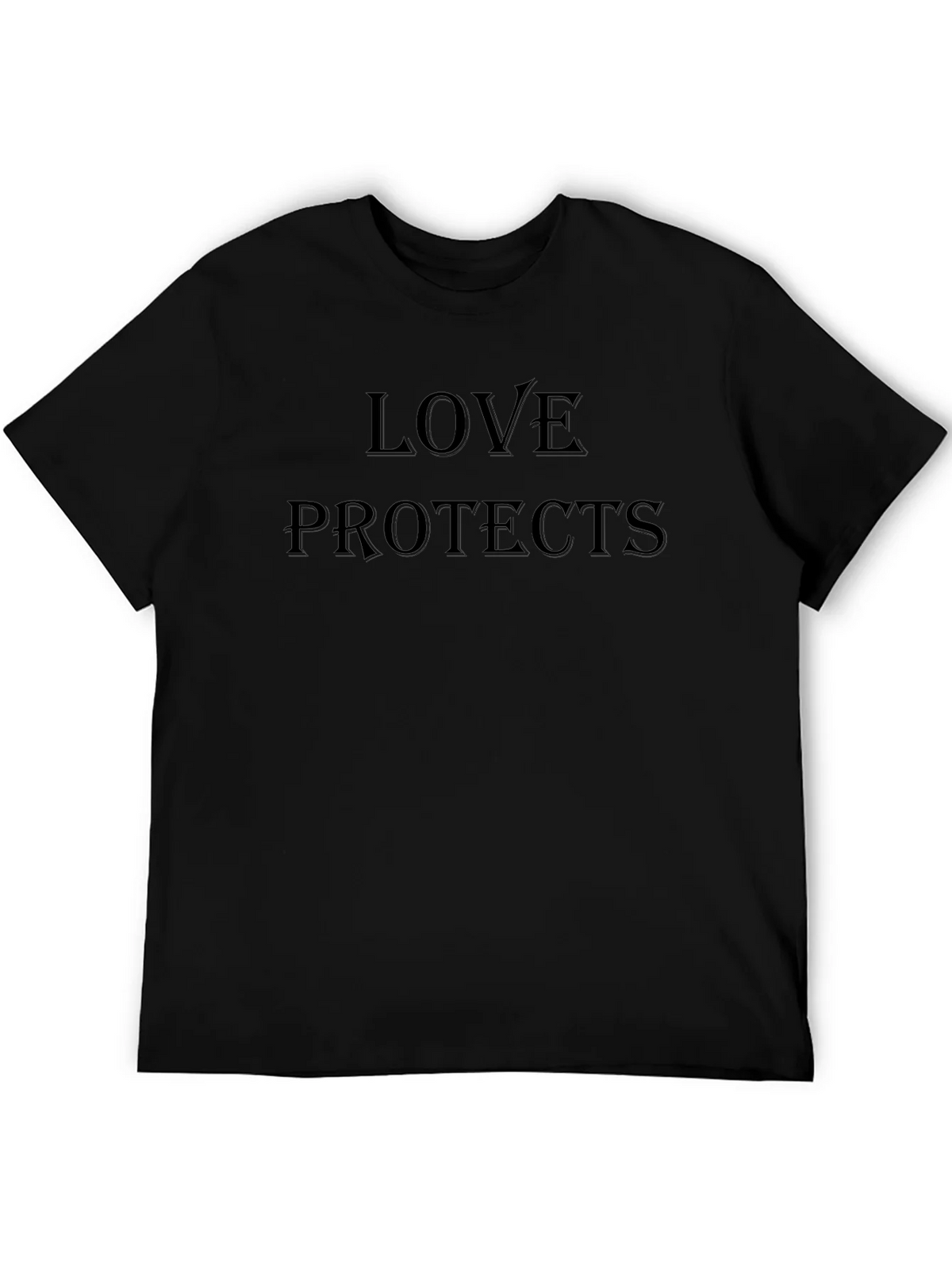 Love Protects Black T-Shirt product image 5