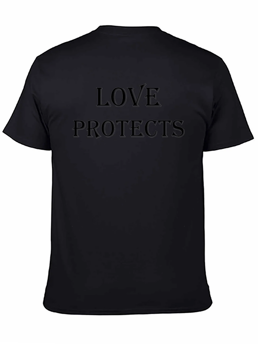 Love Protects Black T-Shirt product image 4