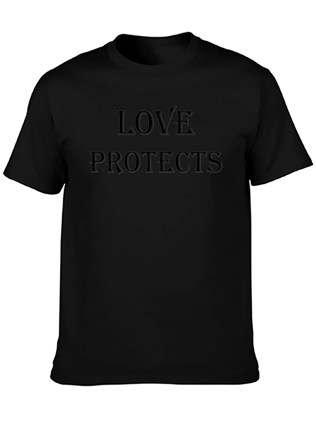 Love Protects Black T-Shirt product image 3