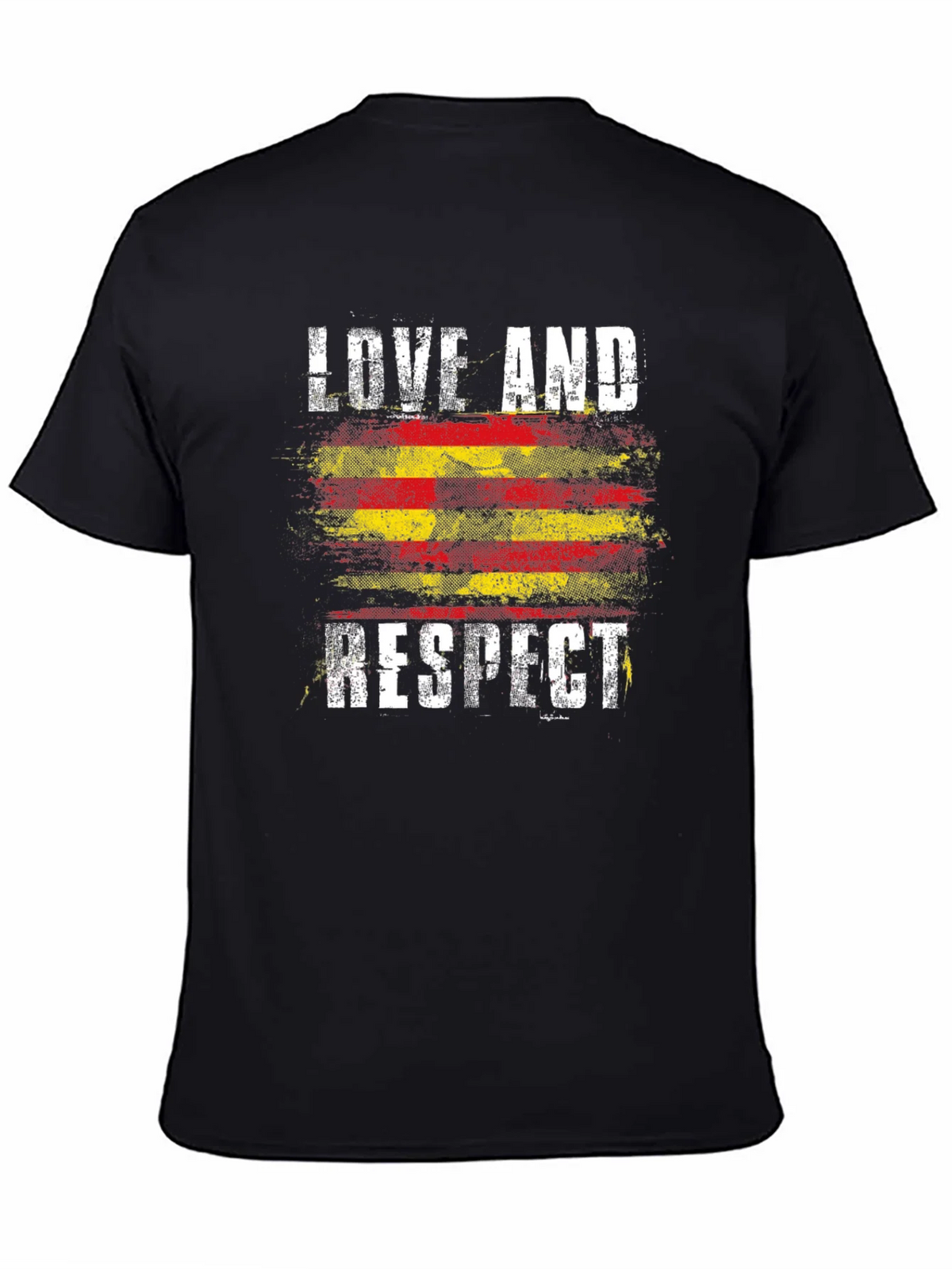 Love and Respect Graphic Tee - Catalonia Flag Style product image 4