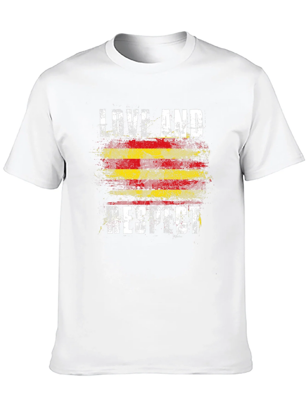 Love and Respect Graphic Tee - Catalonia Flag Style product image 9