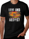 Love and Respect Graphic Tee - Catalonia Flag Style product image 1