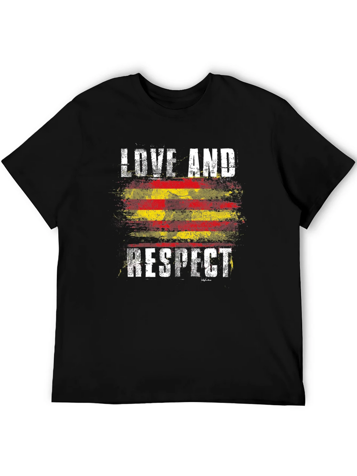 Love and Respect Graphic Tee - Catalonia Flag Style product image 5