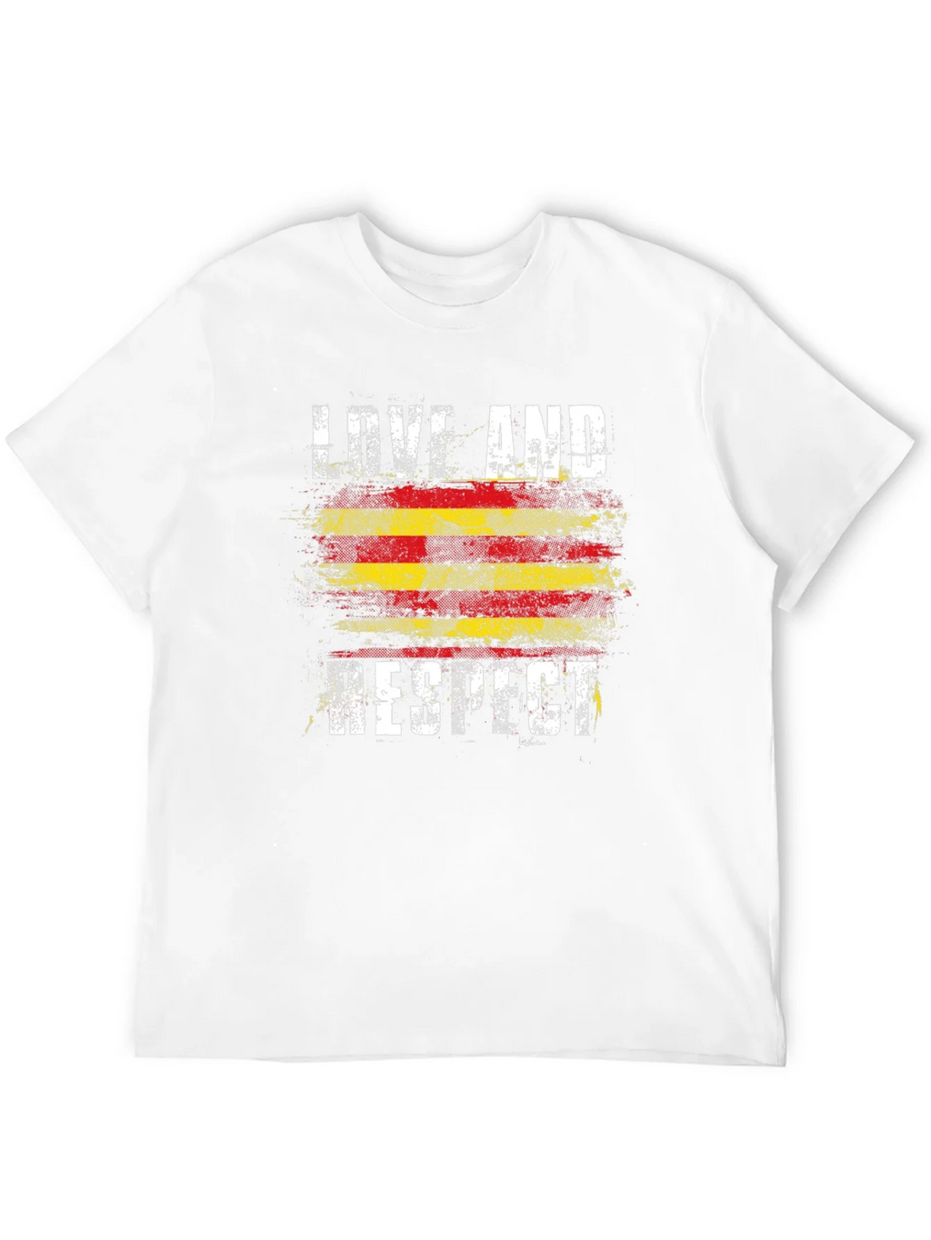 Love and Respect Graphic Tee - Catalonia Flag Style product image 11