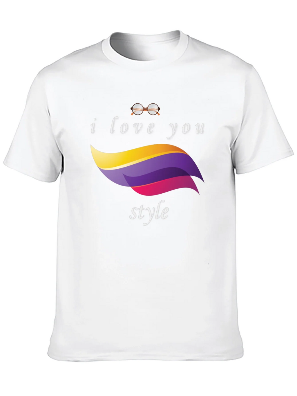 I Love You Style Black T-Shirt product image 9