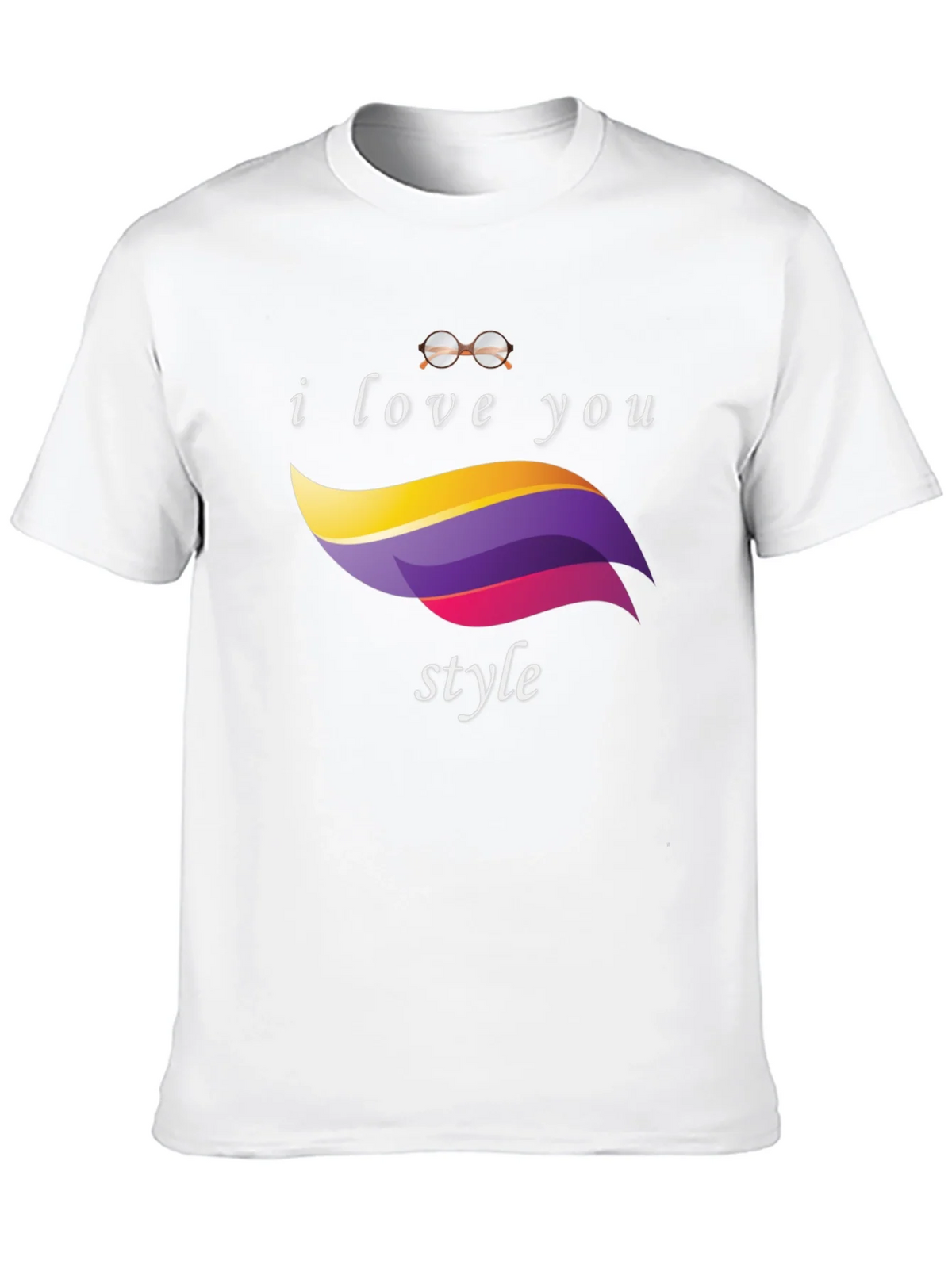 I Love You Style Black T-Shirt product image 9