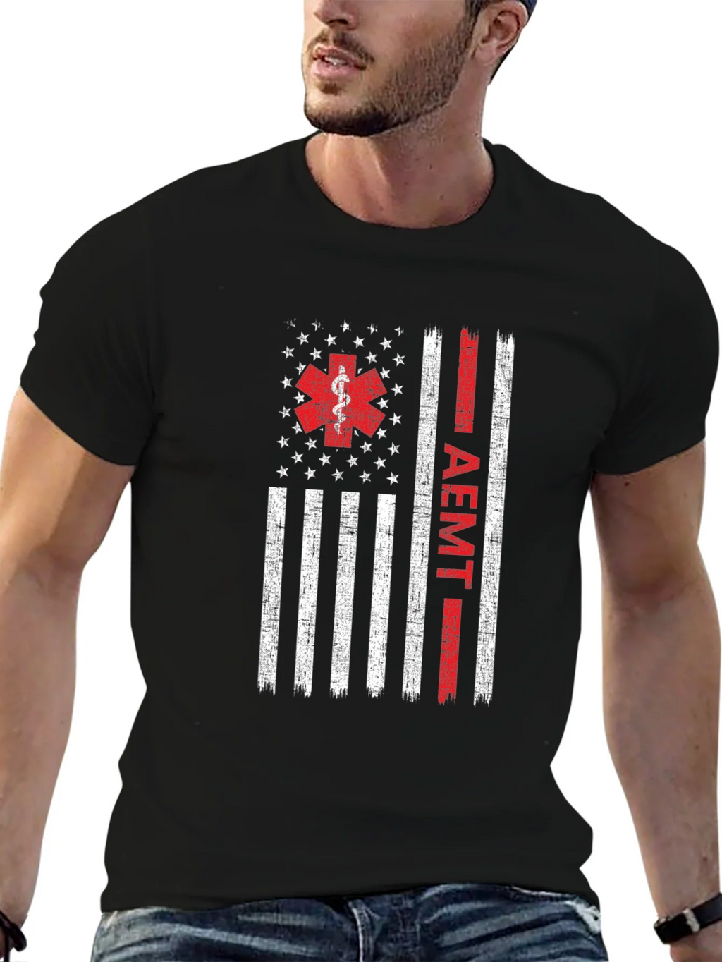 AEMT Flag Graphic T-Shirt - First Responder Apparel product image 6