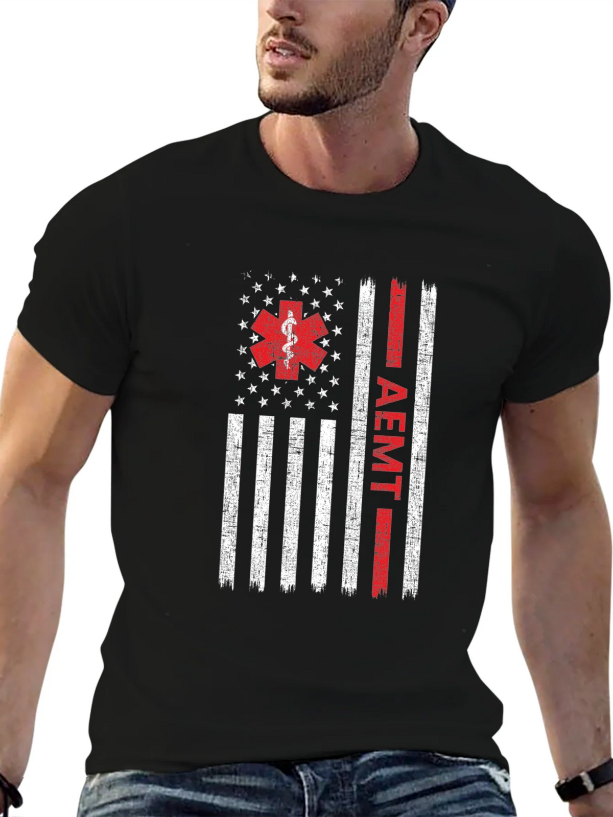 AEMT Flag Graphic T-Shirt - First Responder Apparel product image 6
