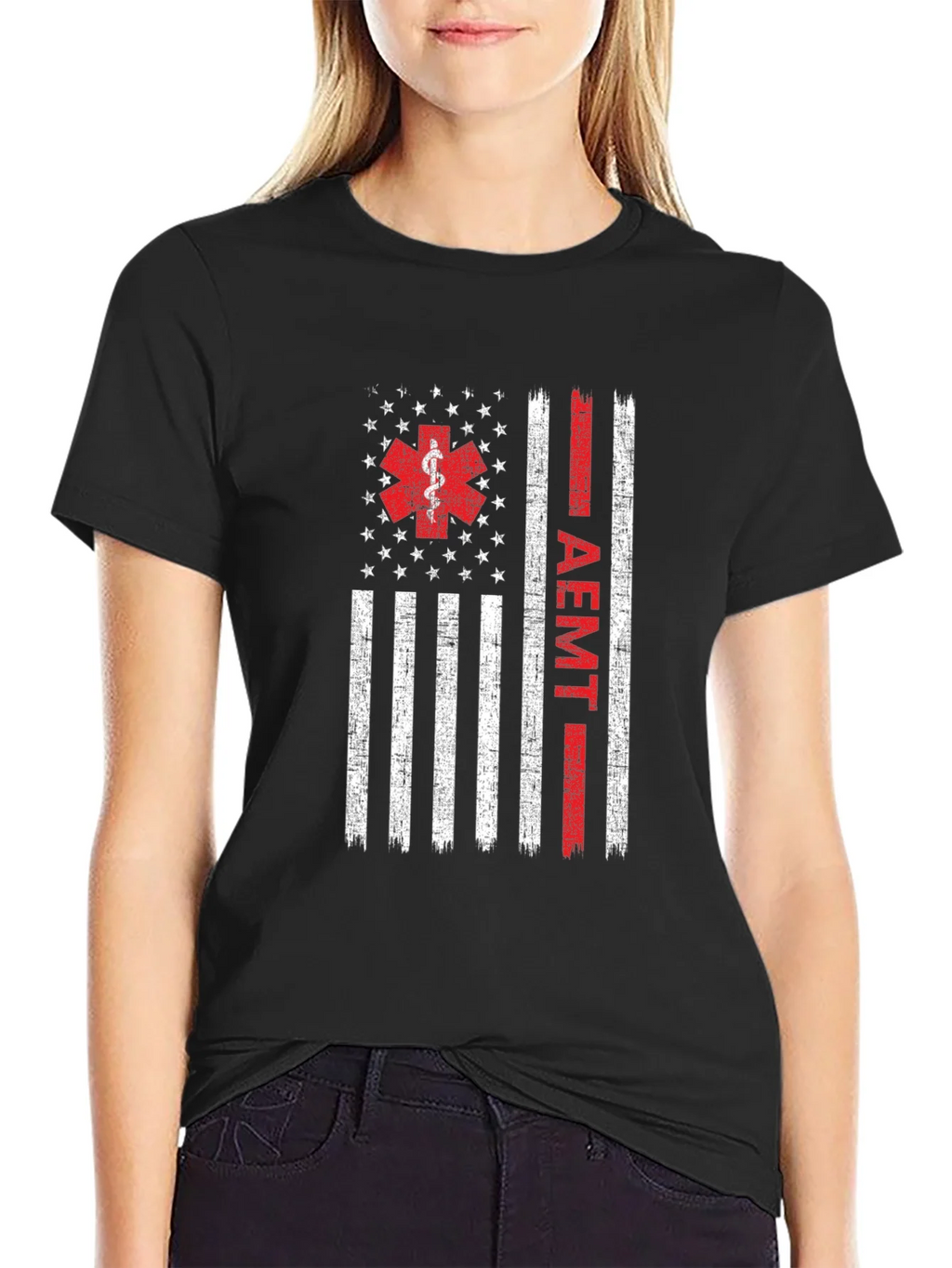 AEMT Flag Graphic T-Shirt - First Responder Apparel product image 2