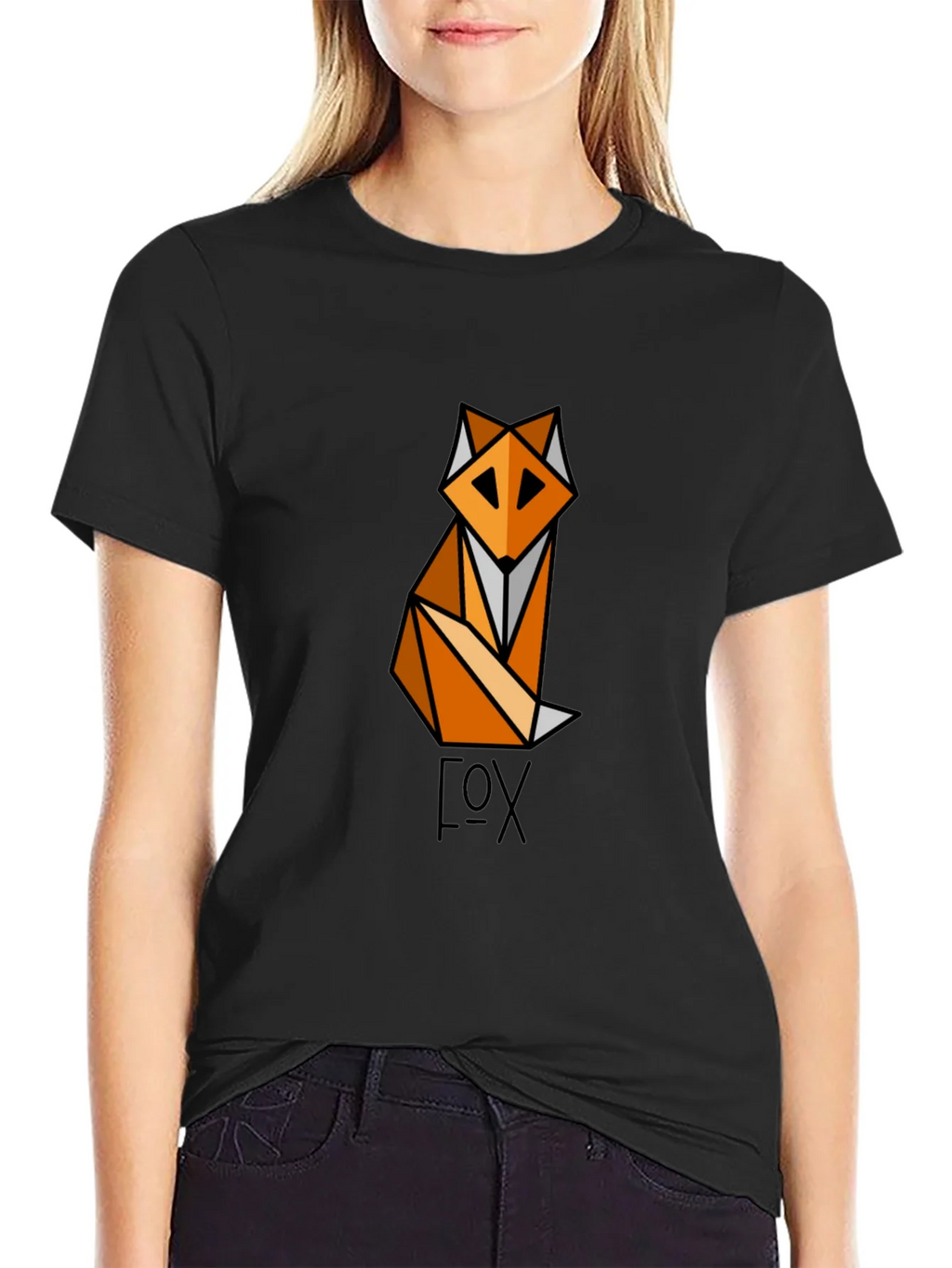Geometric Fox Graphic T-Shirt product image 2