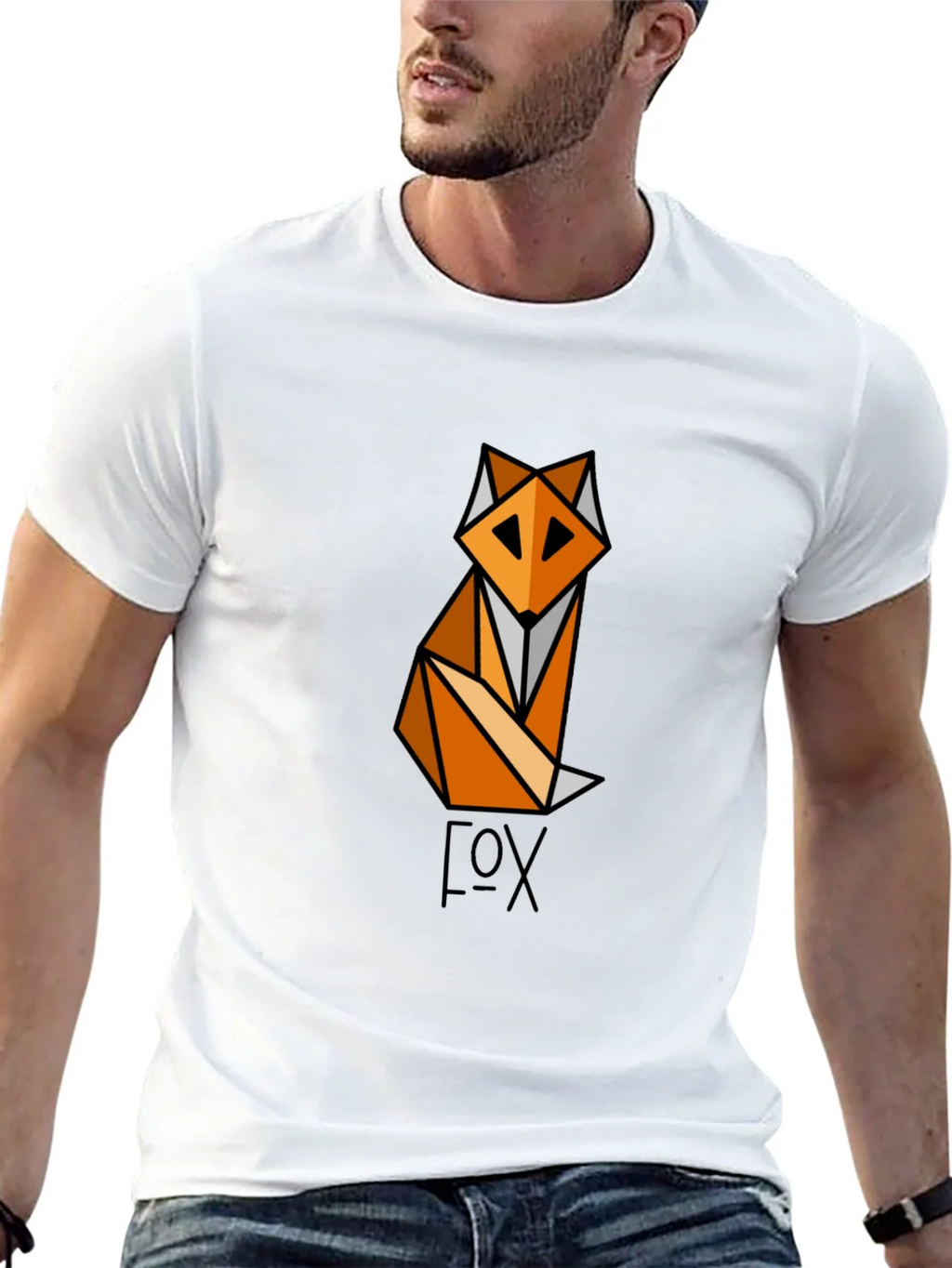 Geometric Fox Graphic T-Shirt product image 12
