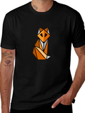 Geometric Fox Graphic T-Shirt product image 1