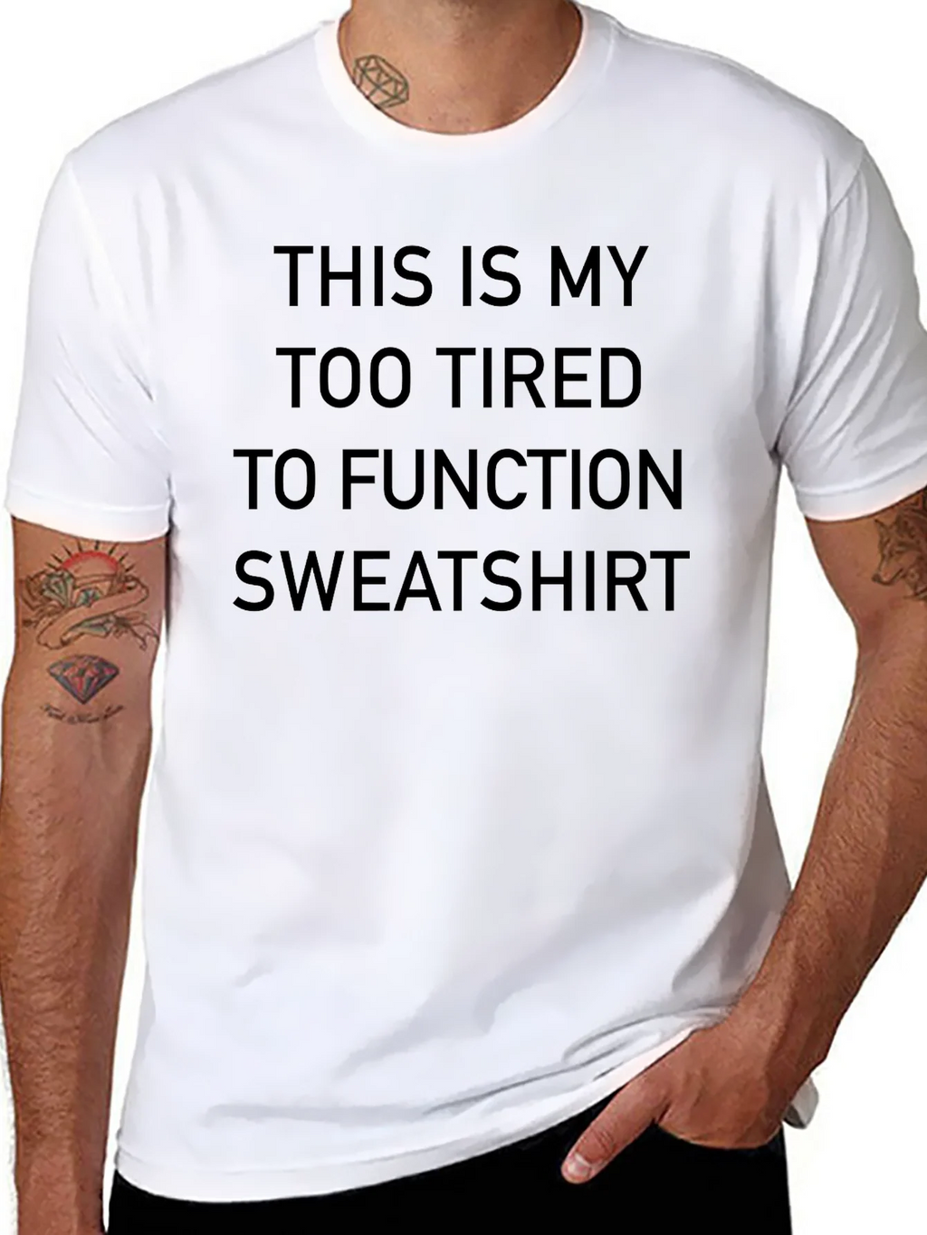 Too Tired To Function Sweatshirt T-Shirt product image 7
