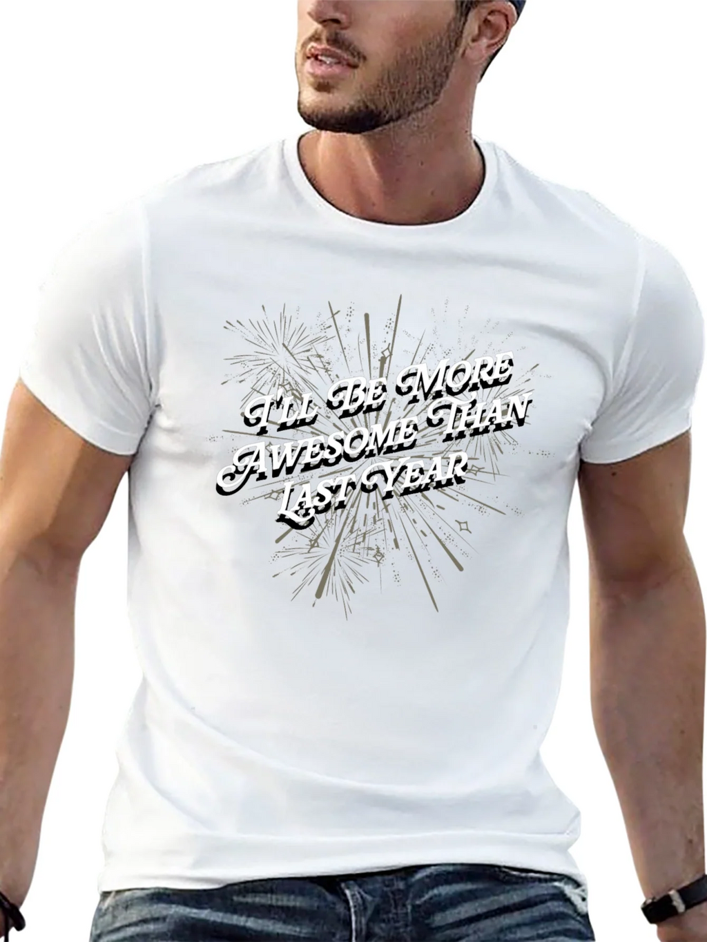 Awesome Than Last Year Black Graphic Tee product image 12