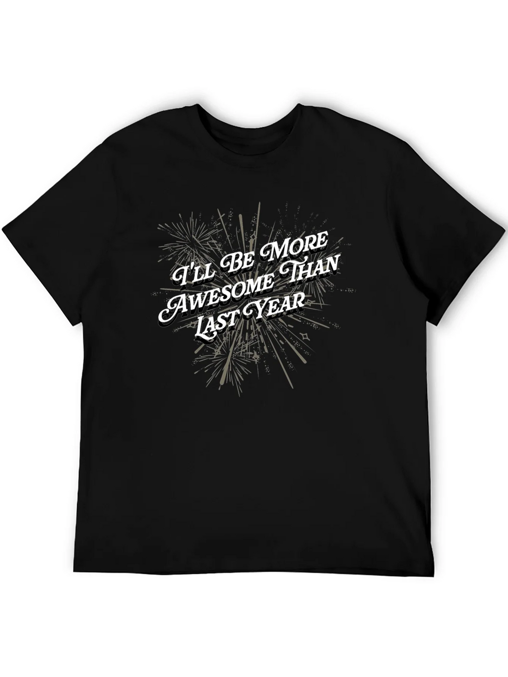 Awesome Than Last Year Black Graphic Tee product image 5