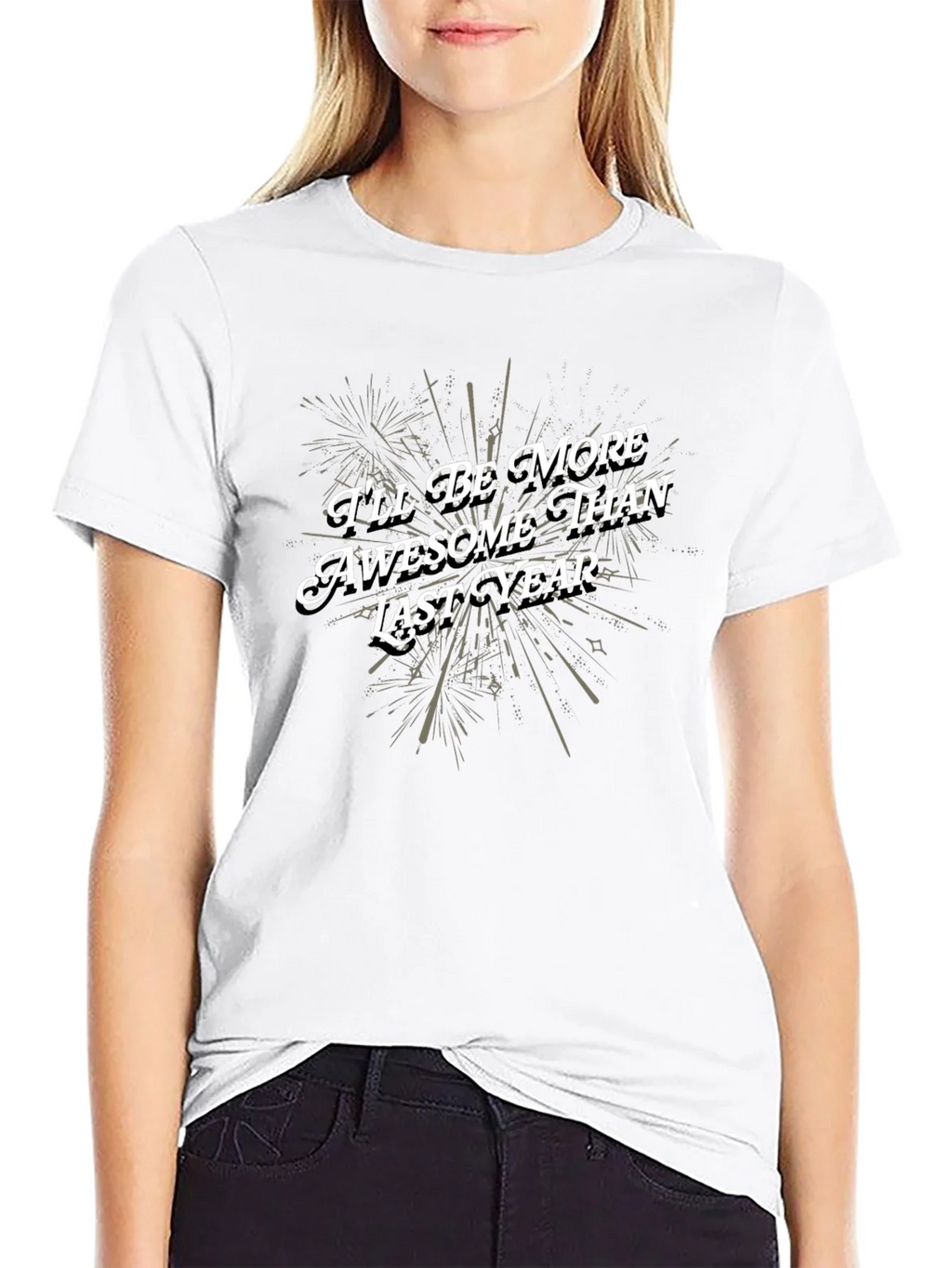 Awesome Than Last Year Black Graphic Tee product image 8