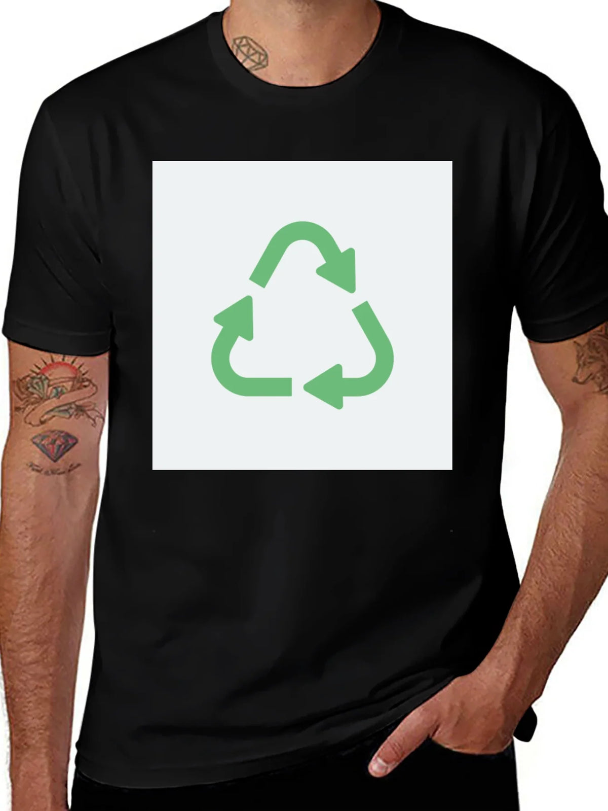 Eco-Friendly Recycle Symbol Graphic T-Shirt product image 1