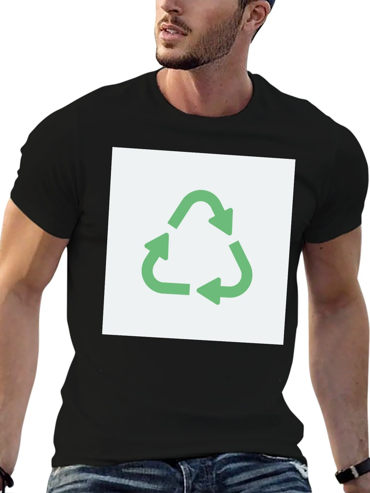 Eco-Friendly Recycle Symbol Graphic T-Shirt product image 6