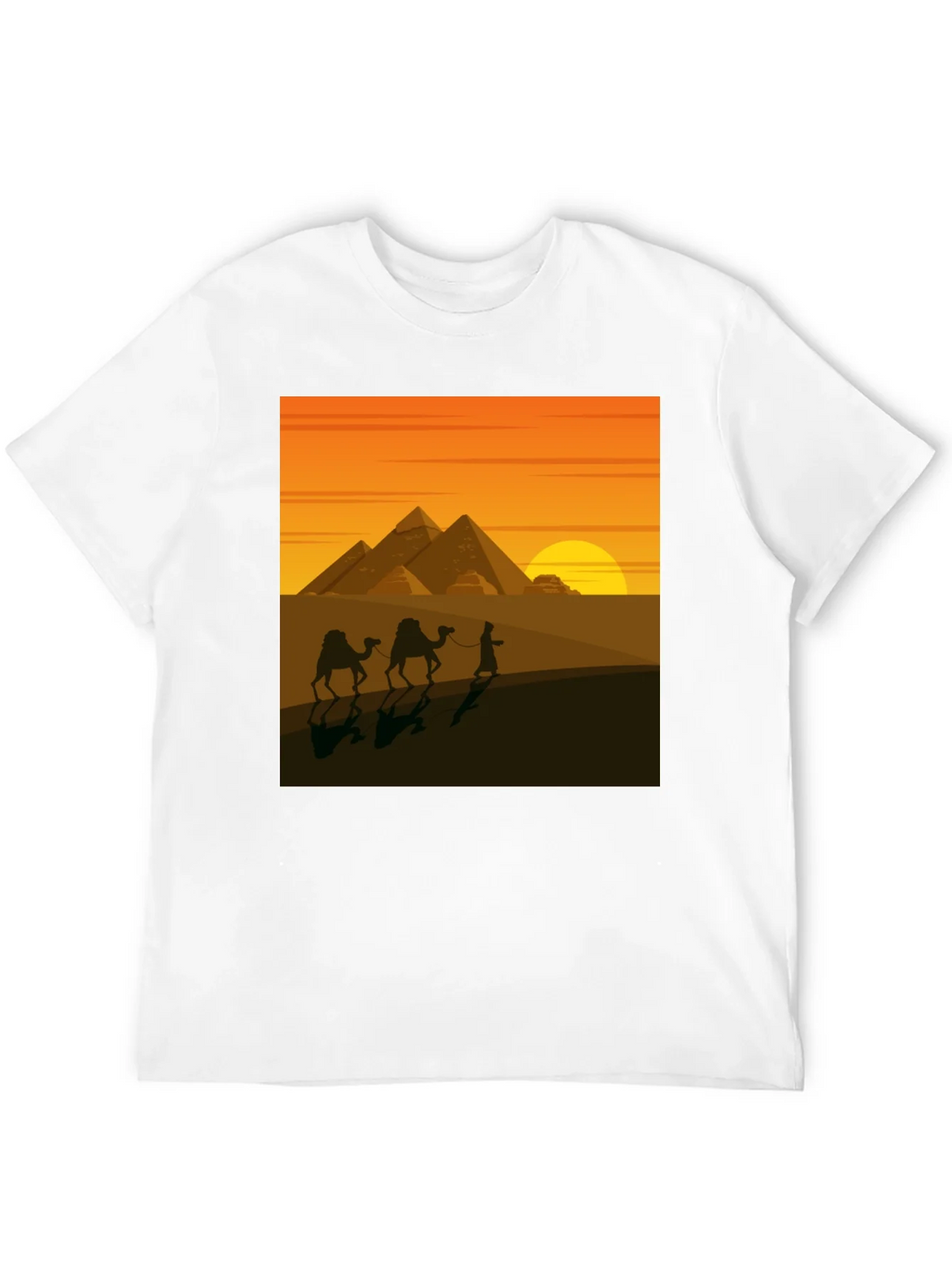 Egypt Pyramids Graphic T-Shirt - Desert Caravan Tee product image 11