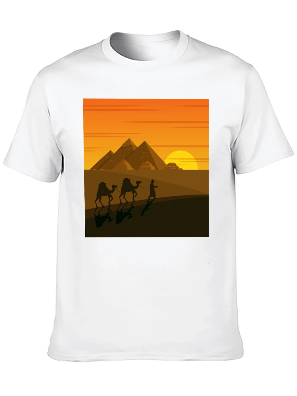 Egypt Pyramids Graphic T-Shirt - Desert Caravan Tee product image 9
