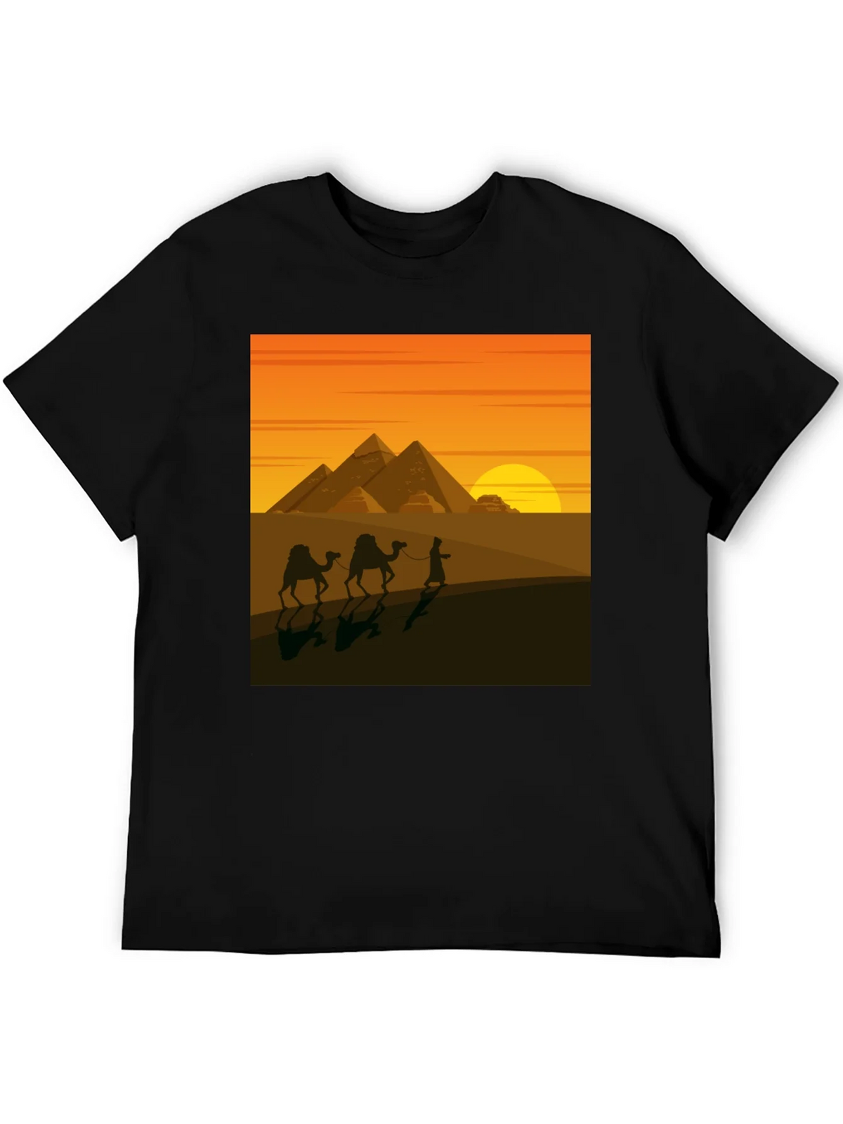 Egypt Pyramids Graphic T-Shirt - Desert Caravan Tee product image 5