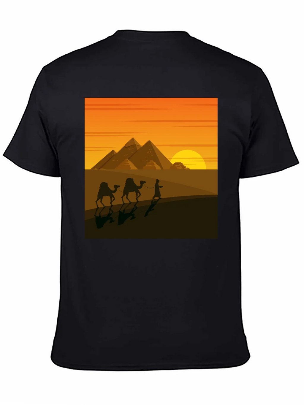 Egypt Pyramids Graphic T-Shirt - Desert Caravan Tee product image 4