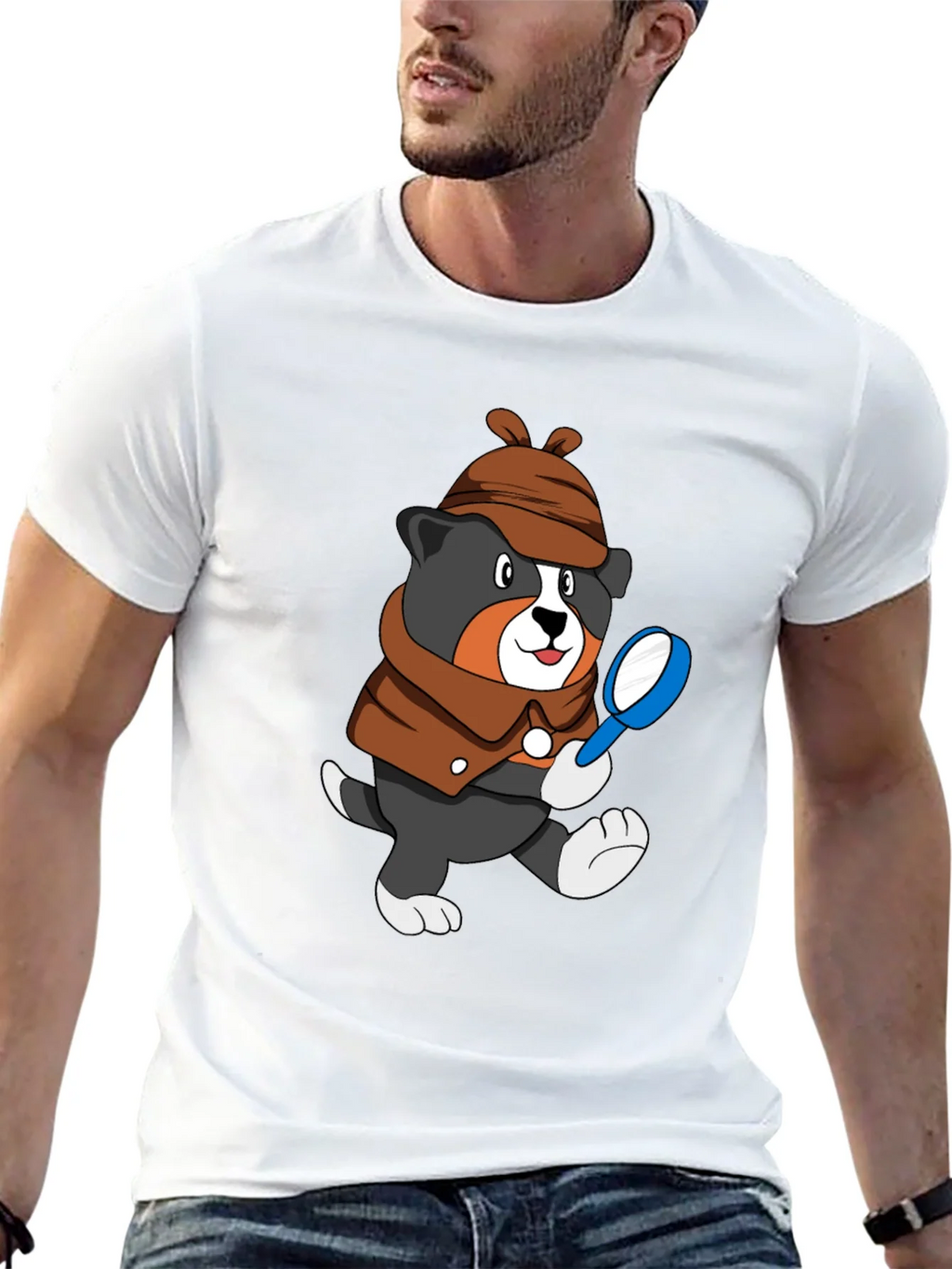 Detective Dog T-Shirt - Cartoon Puppy Sleuth Tee product image 11
