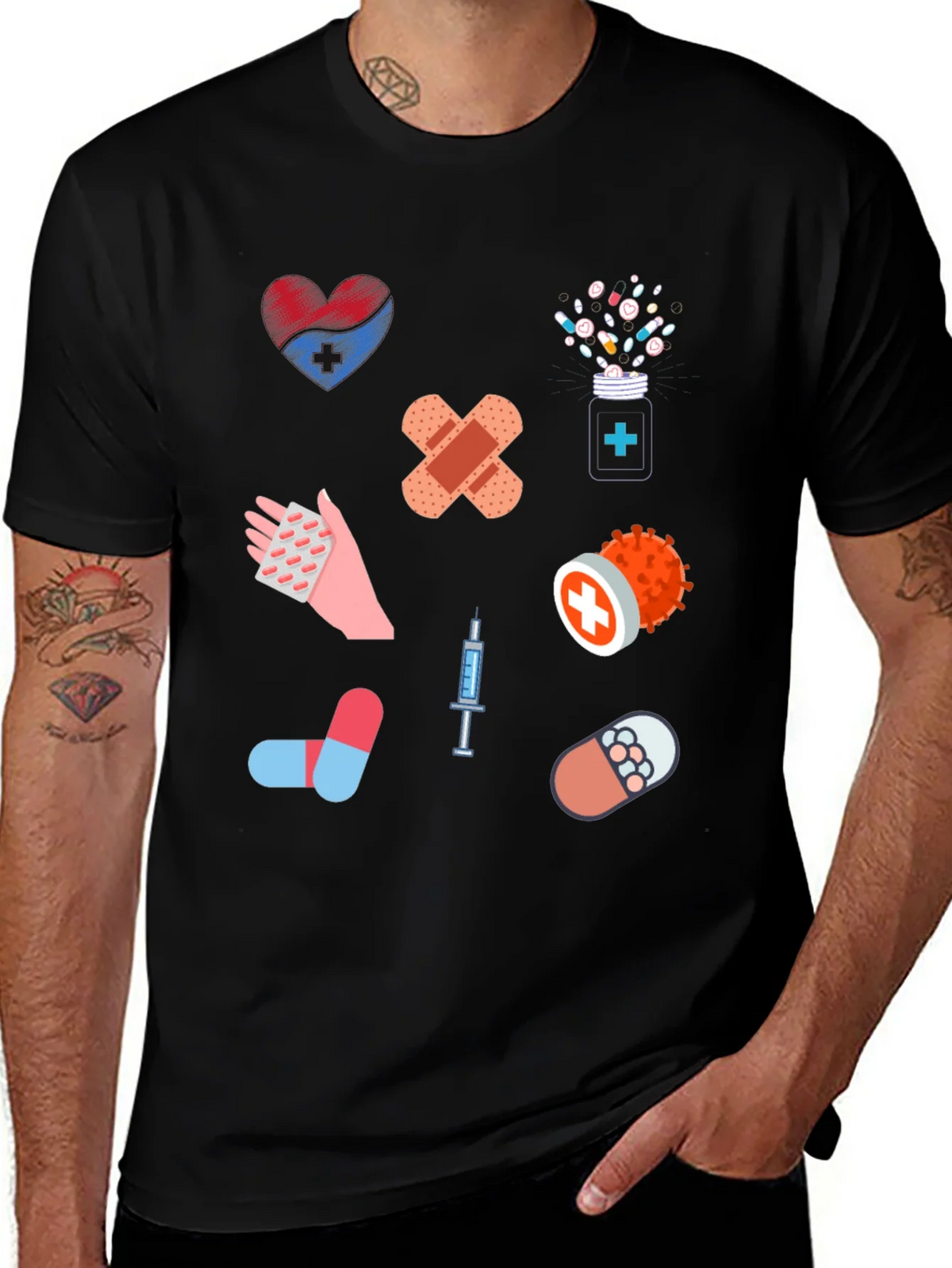 Medical Print T-Shirt - Novelty Healthcare Tee product image 1