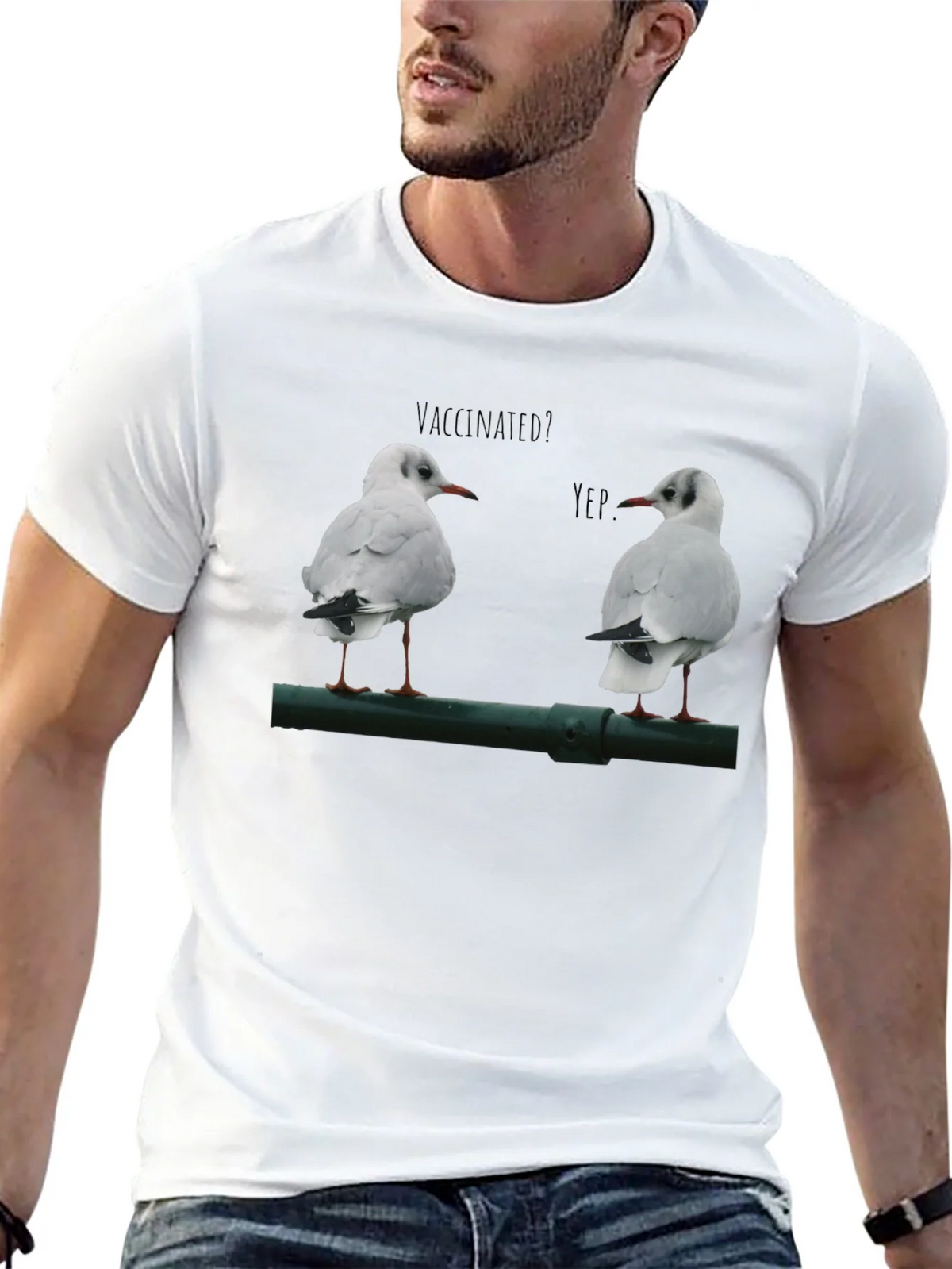 Vaccinated Seagulls Graphic T-Shirt product image 12