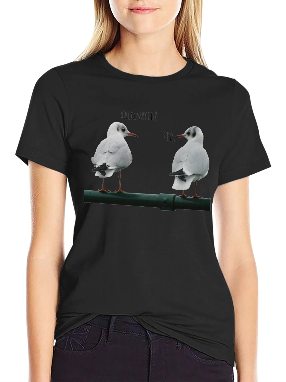 Vaccinated Seagulls Graphic T-Shirt product image 2