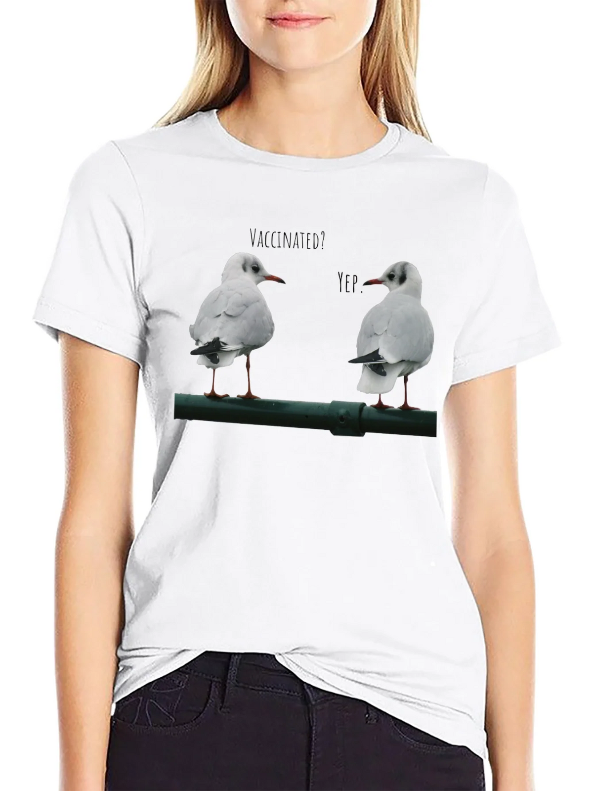 Vaccinated Seagulls Graphic T-Shirt product image 8