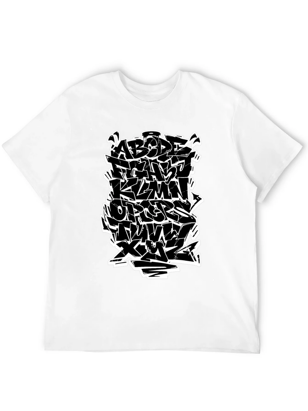 Graffiti Alphabet Black T-Shirt - Urban Style product image 6