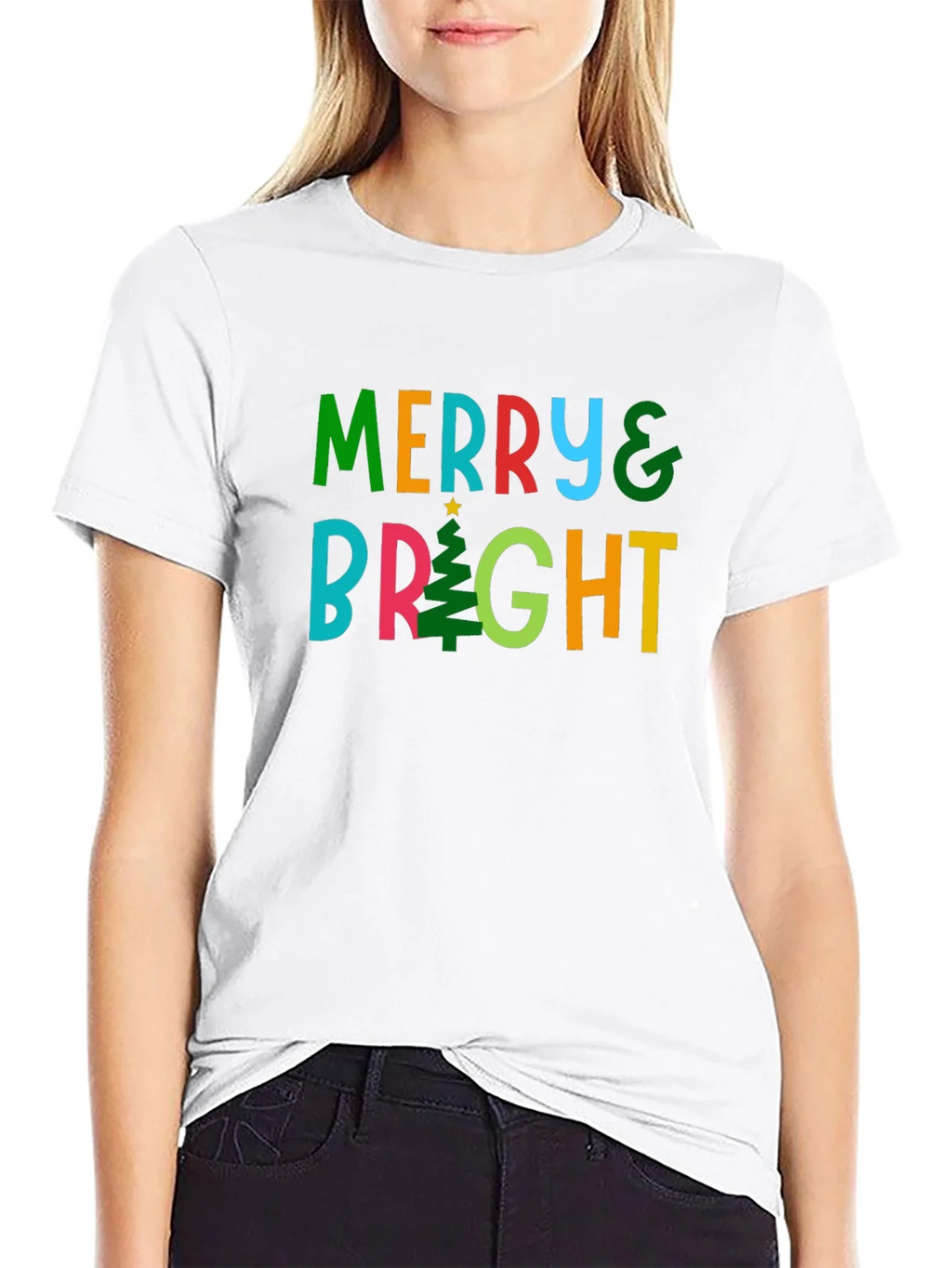 Merry & Bright Christmas T-Shirt product image 8