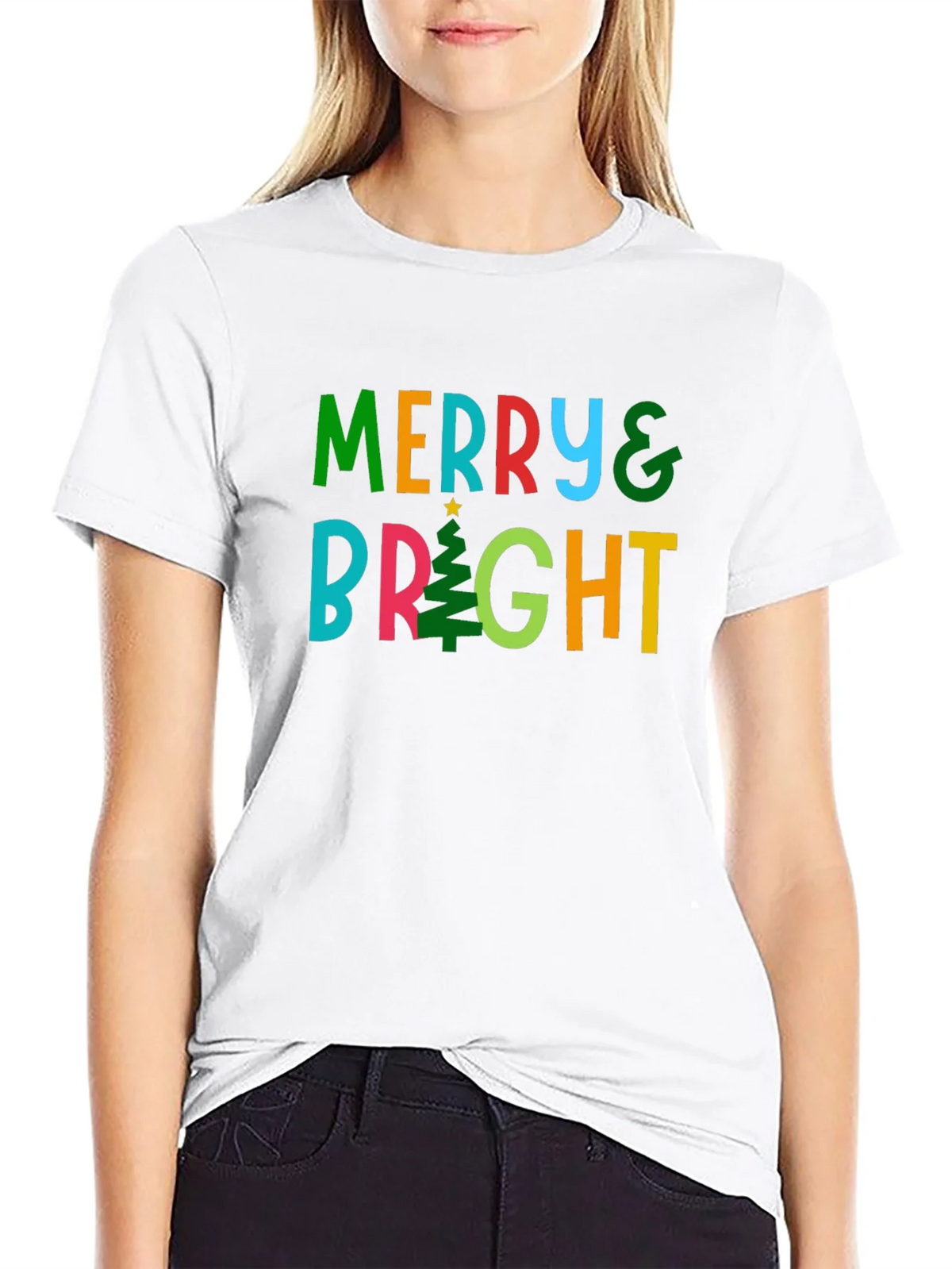 Merry & Bright Christmas T-Shirt product image 8