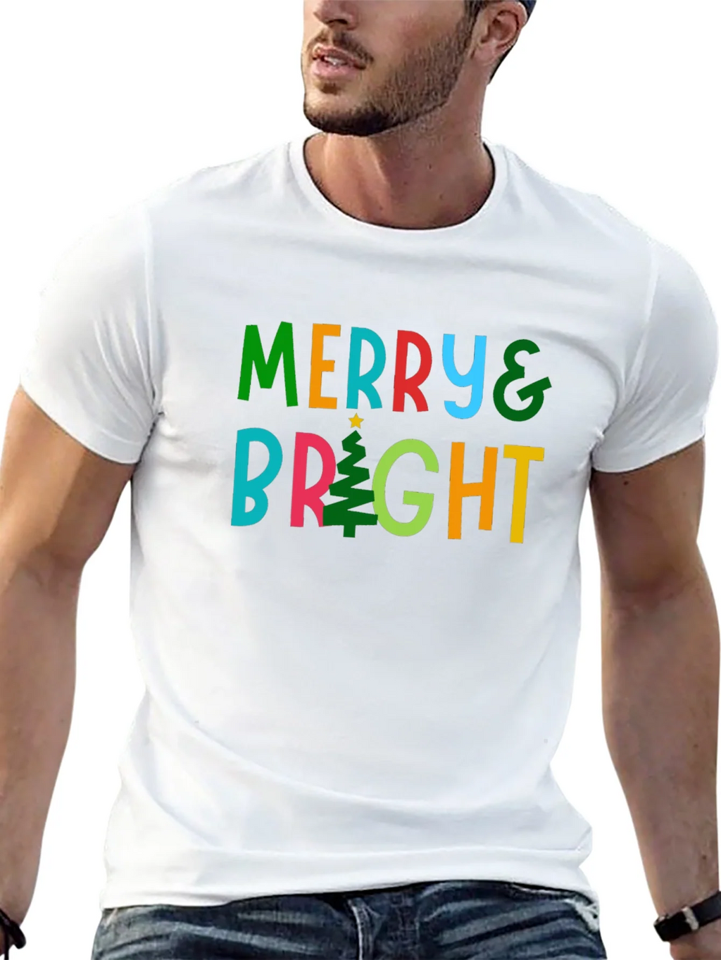 Merry & Bright Christmas T-Shirt product image 12