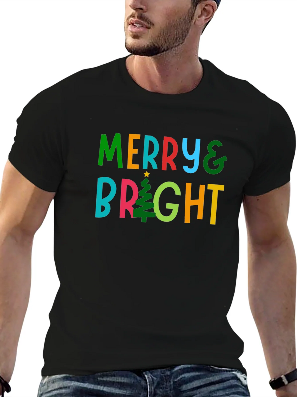 Merry & Bright Christmas T-Shirt product image 6
