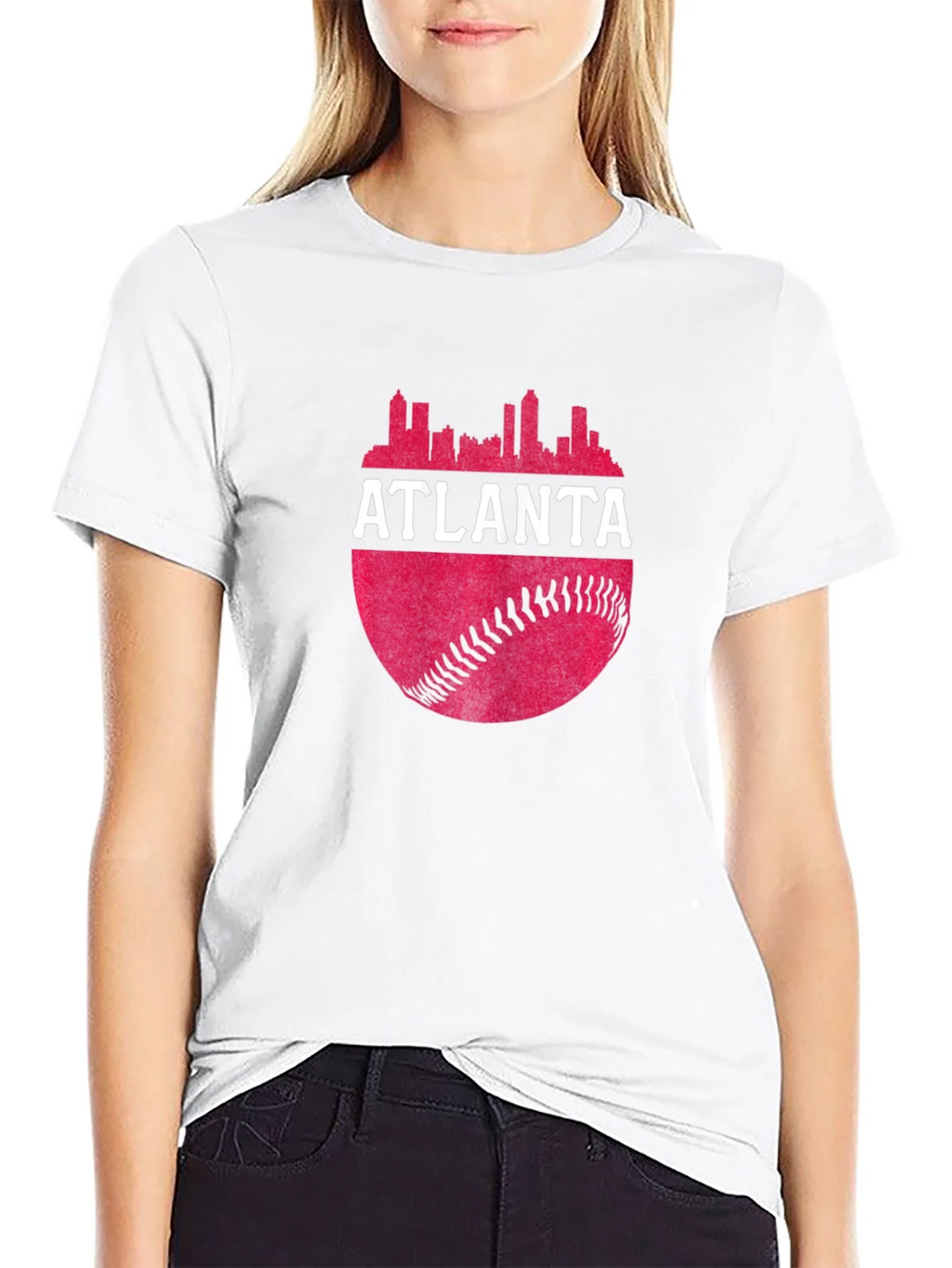 Atlanta Skyline Baseball T-Shirt product image 8