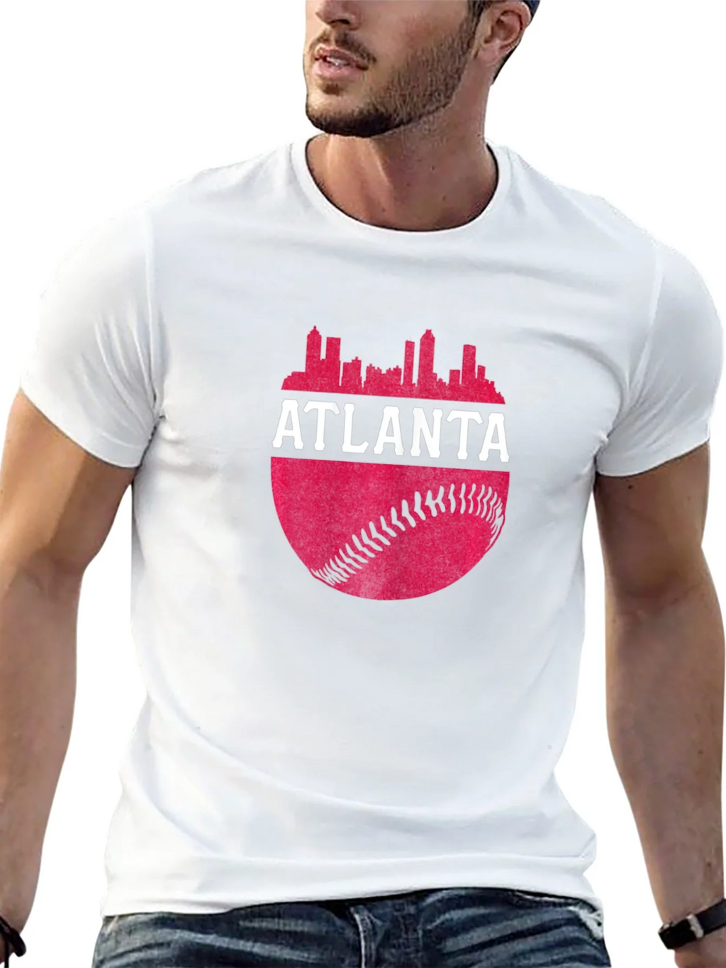 Atlanta Skyline Baseball T-Shirt product image 12