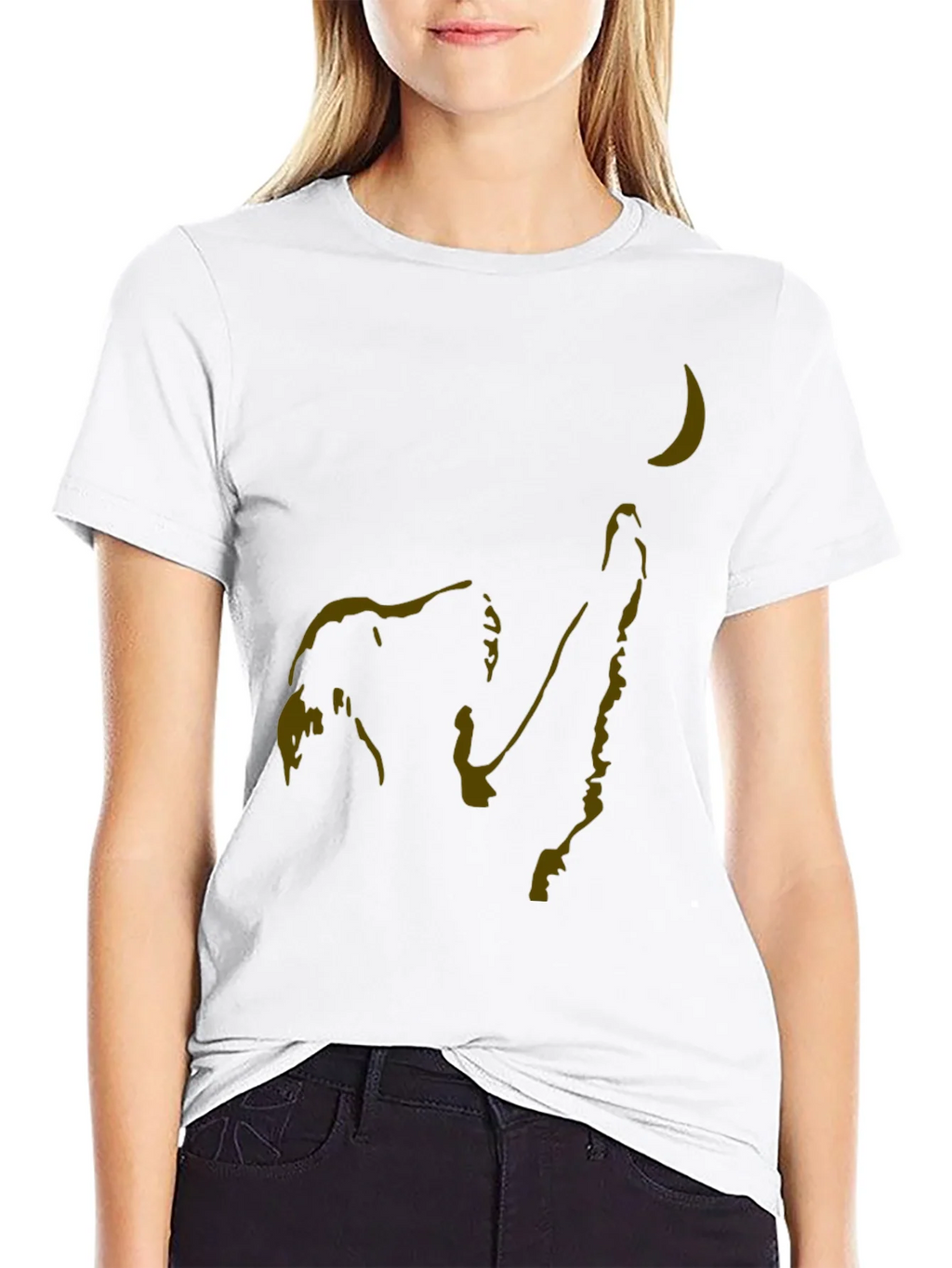 Elephant Reaching for Moon Graphic T-Shirt product image 8
