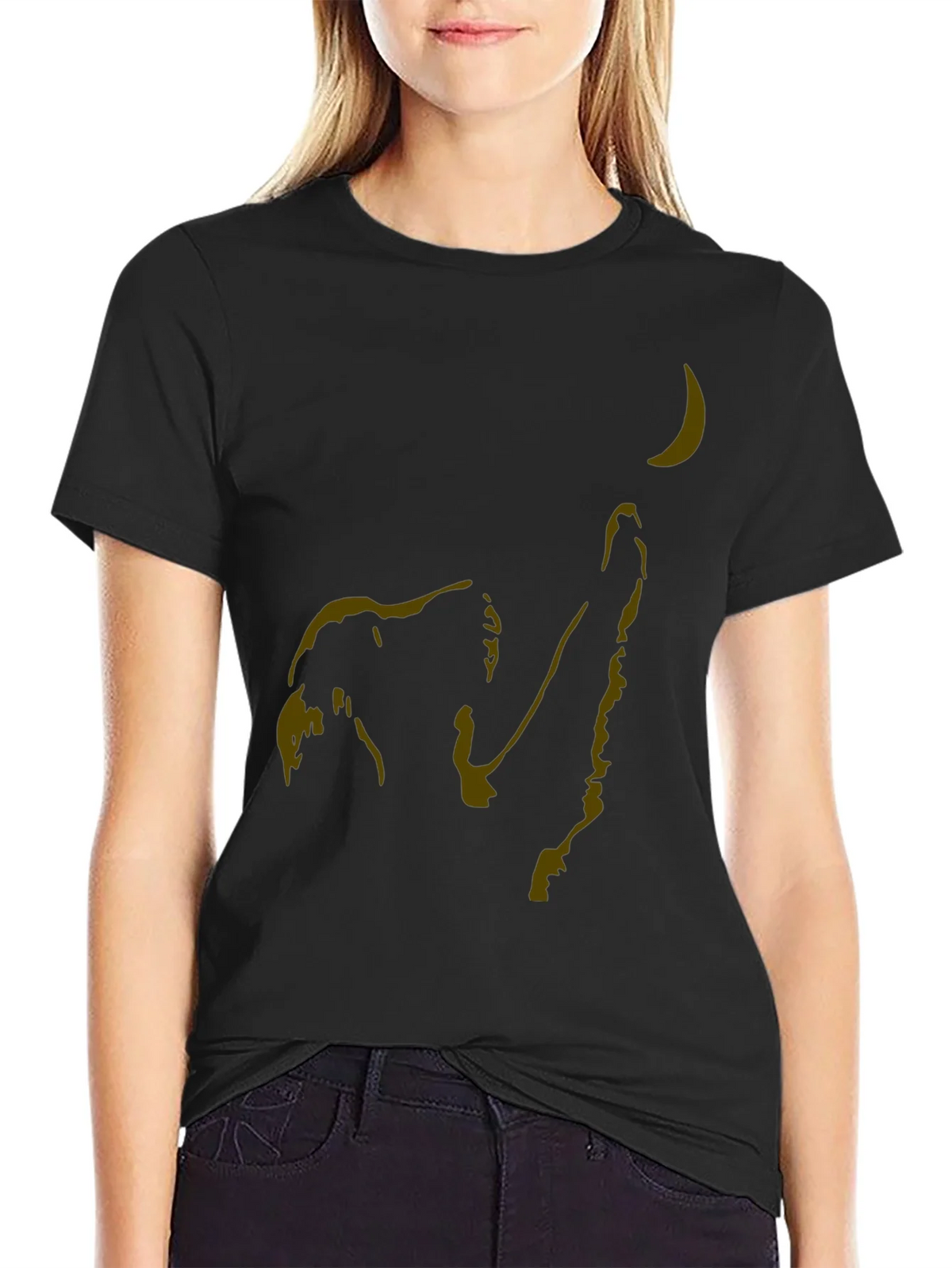 Elephant Reaching for Moon Graphic T-Shirt product image 2