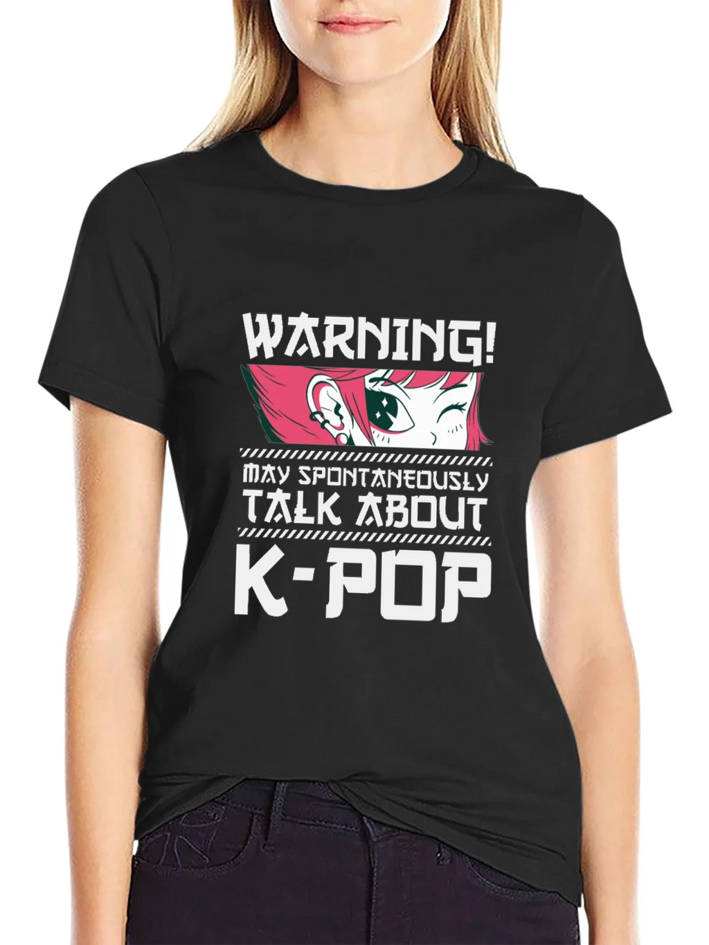 Warning K-Pop Anime Fan T-Shirt product image 2