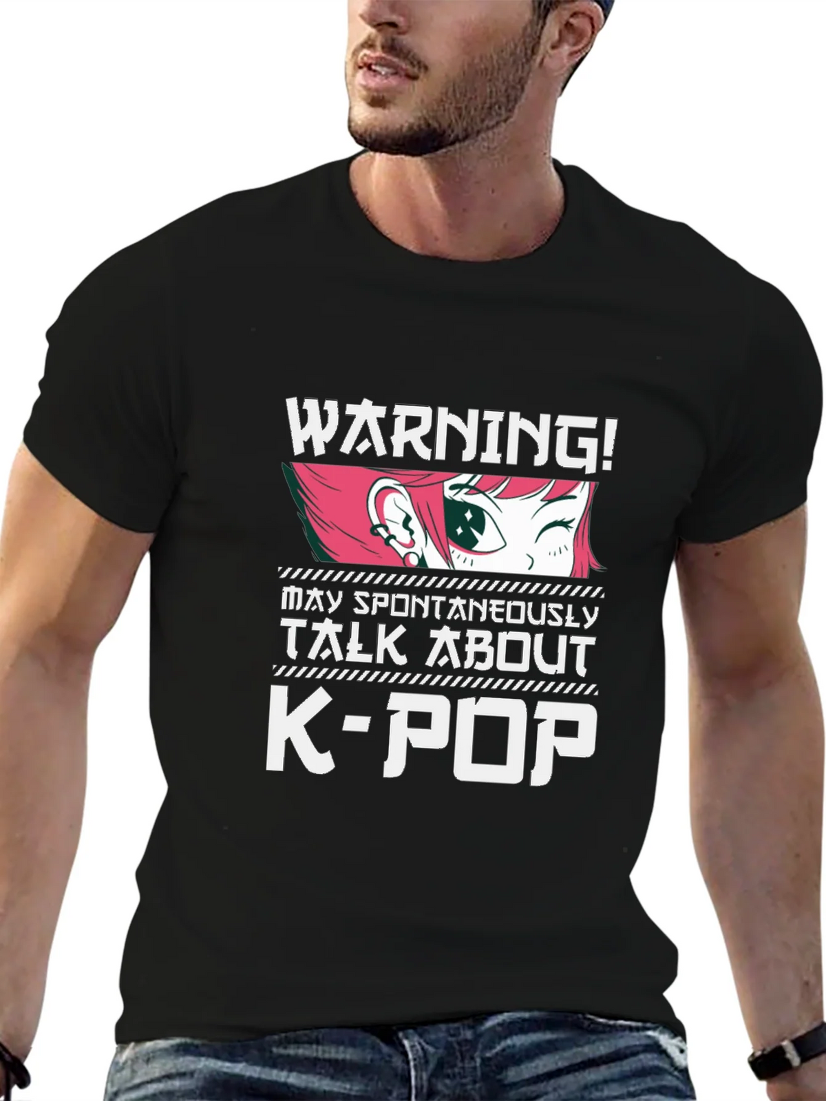 Warning K-Pop Anime Fan T-Shirt product image 5