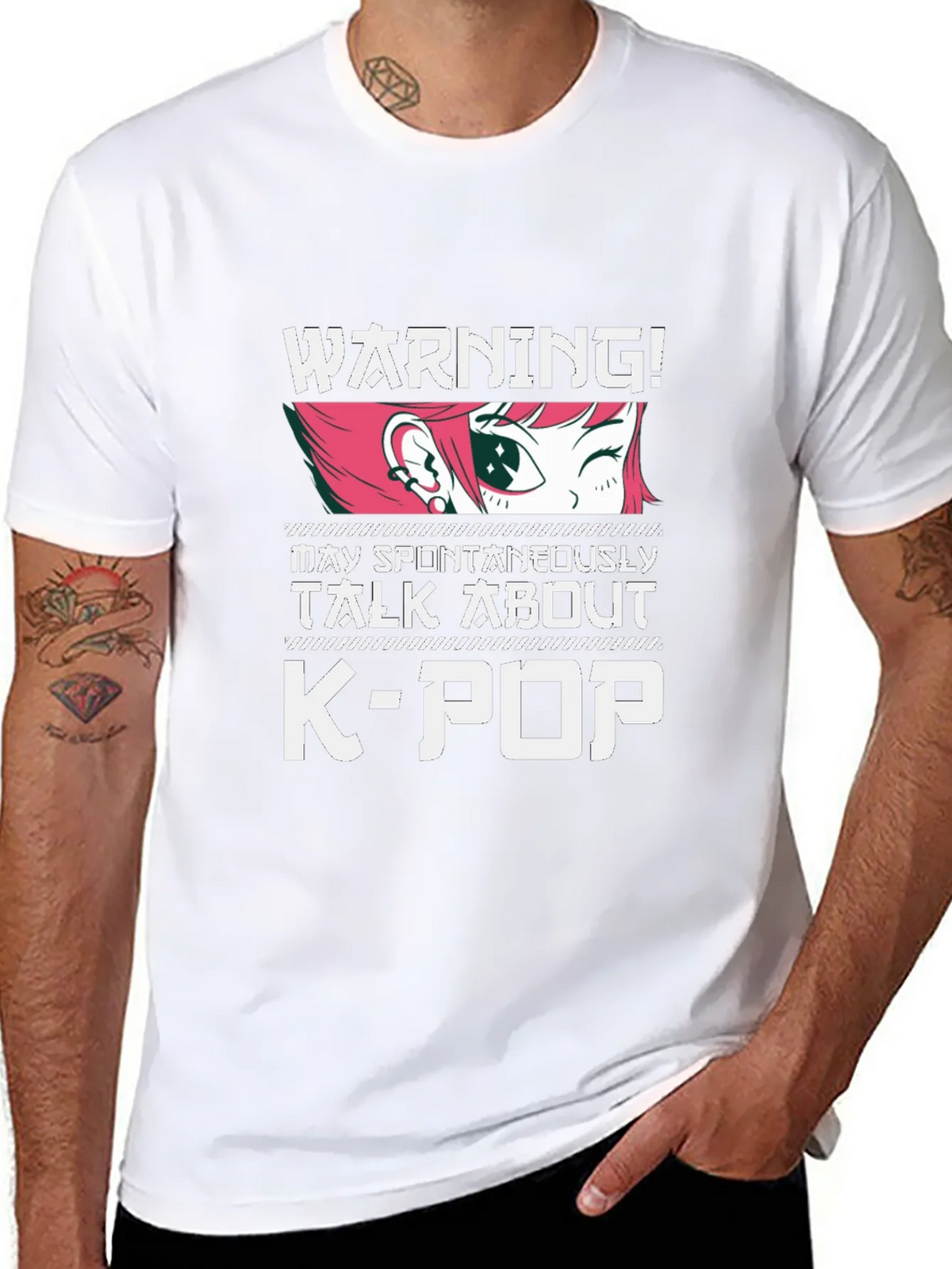 Warning K-Pop Anime Fan T-Shirt product image 6