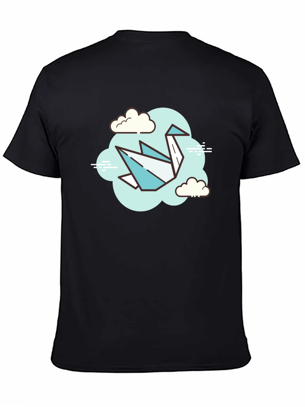 Origami Crane Cloud T-Shirt - Artistic Tee product image 4