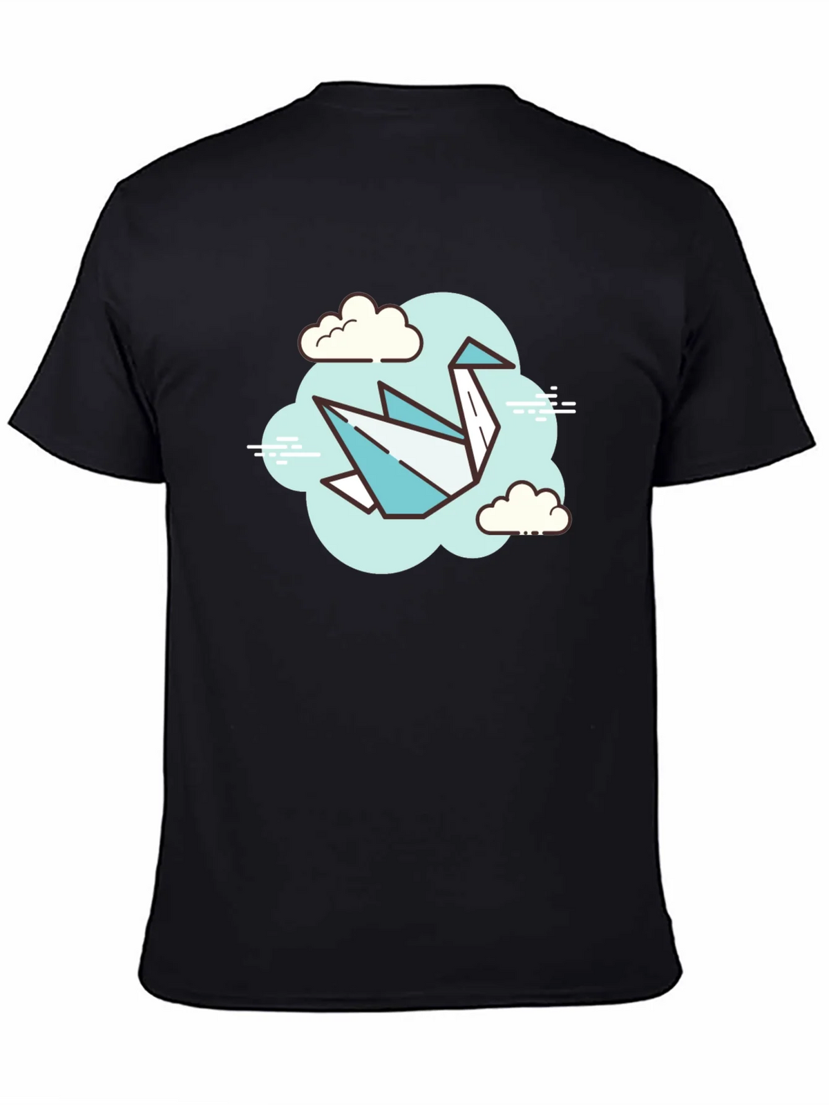 Origami Crane Cloud T-Shirt - Artistic Tee product image 4