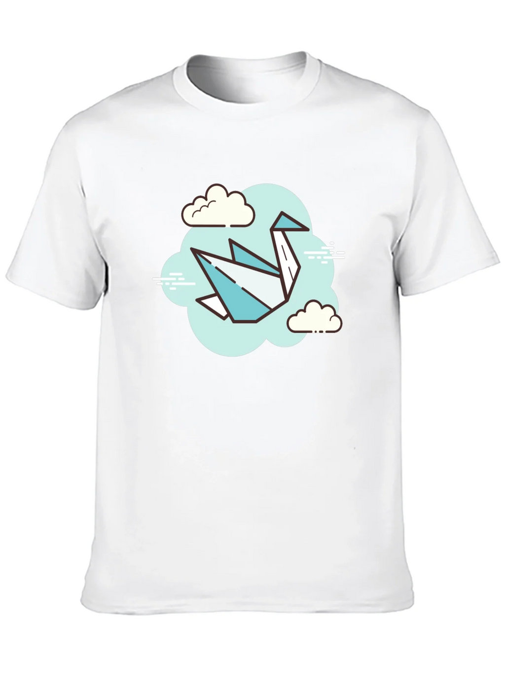 Origami Crane Cloud T-Shirt - Artistic Tee product image 9